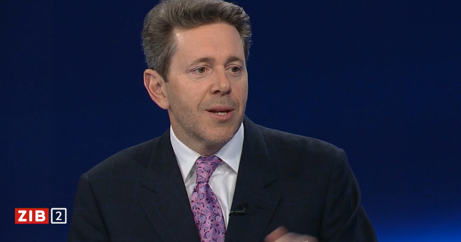 Harald Mahrer im Studio der ZIB2