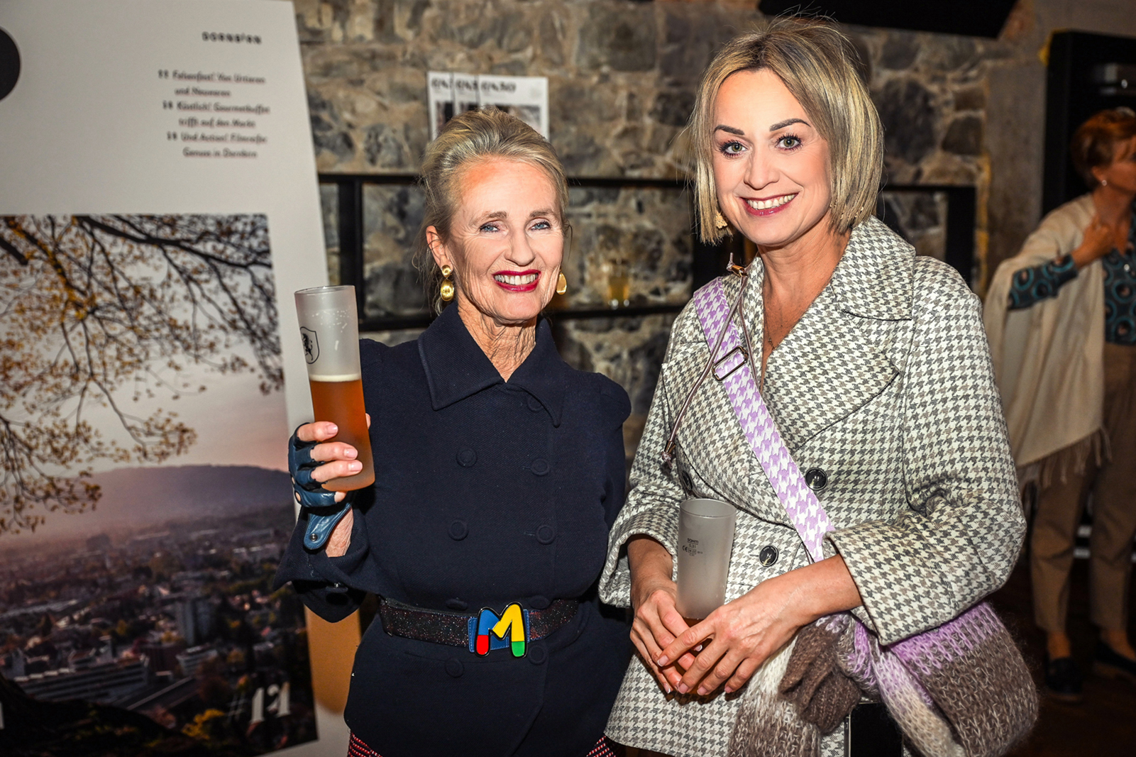 Uli Zumtobel mit Sonja Sassmann (Modehaus Zumtobel) (v. li.).