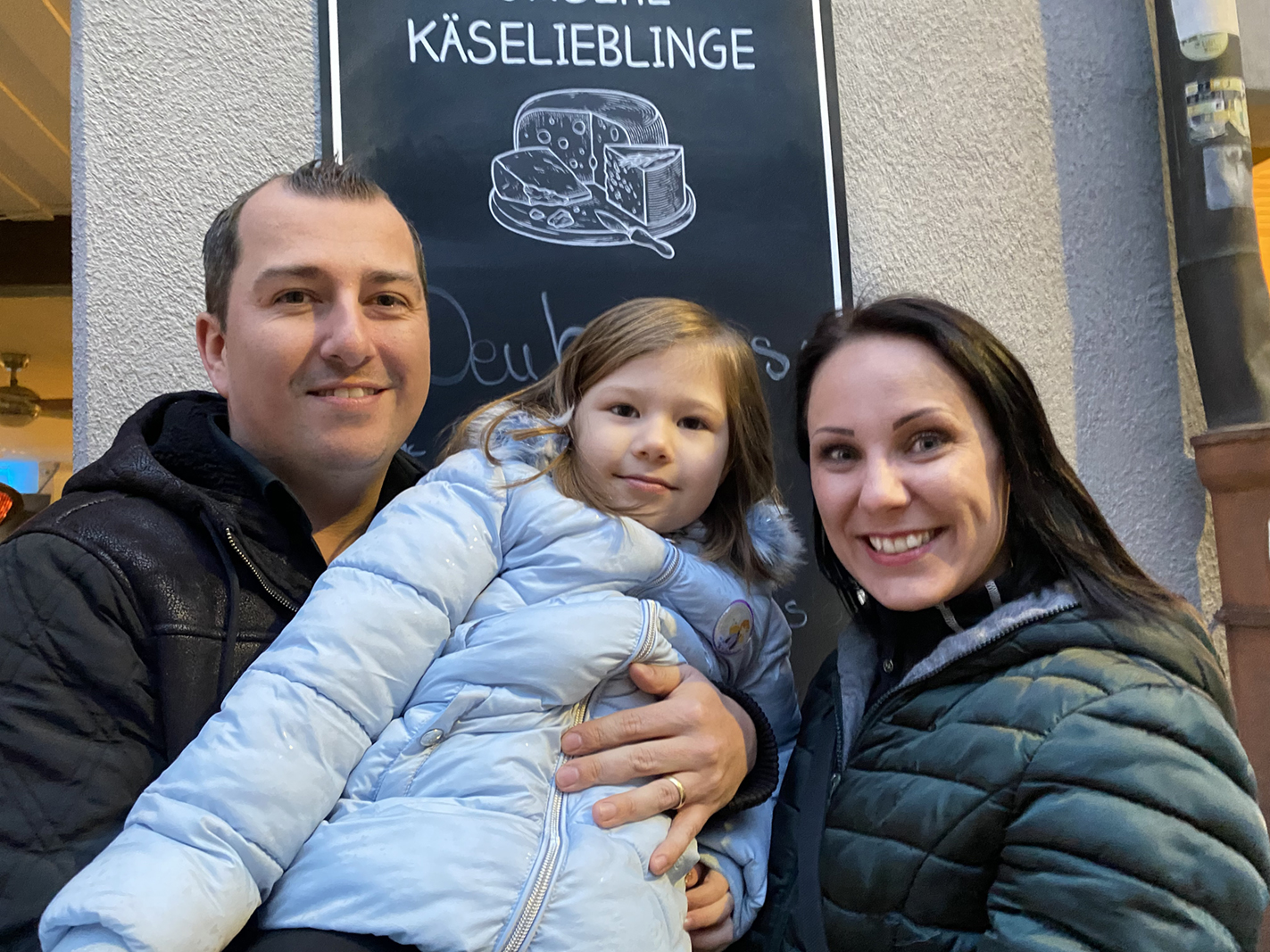Mario &amp; Christine Sinn mit Ornella, Wirte vom Ristorante SinnSationell Bregenz (ehem. Heidelberger Fass)