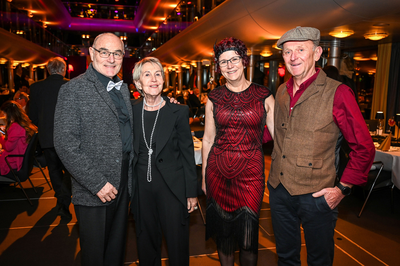 Manfred und Rosem Reisch mit Rosi (Mama  von Darstellerin Isa-Marie) und Edmund  Sonderegger (alle aus Röthis) (v. li.)
