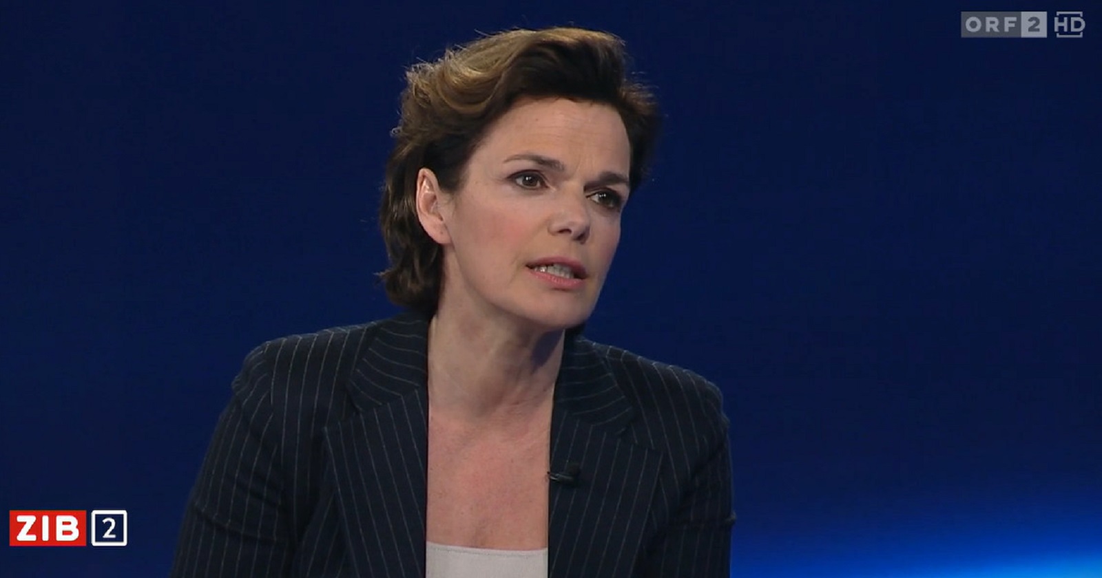 Pamela Rendi-Wagner im Studio der ZIB2