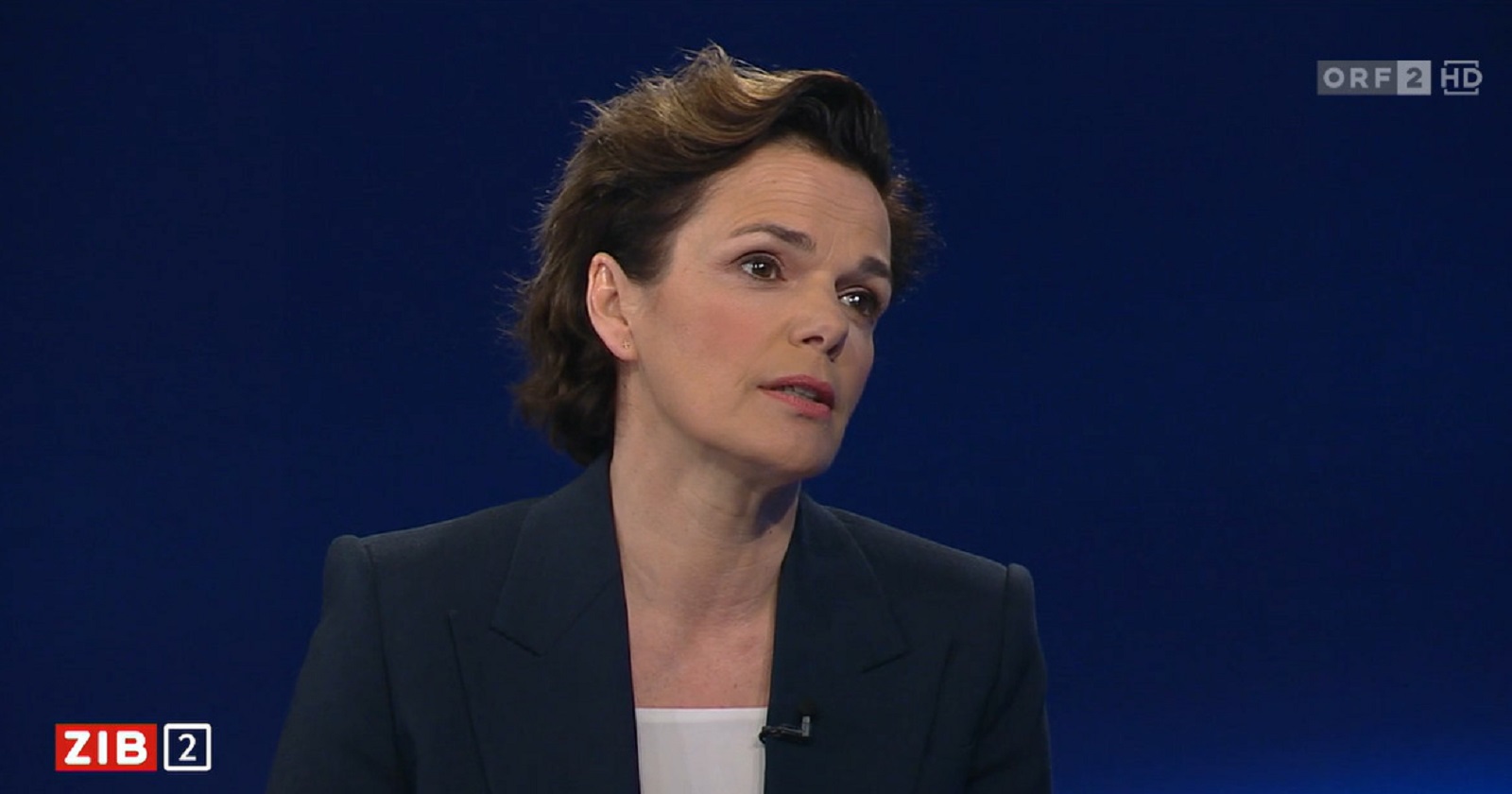 Rendi-Wagner im Studio der ZIB2