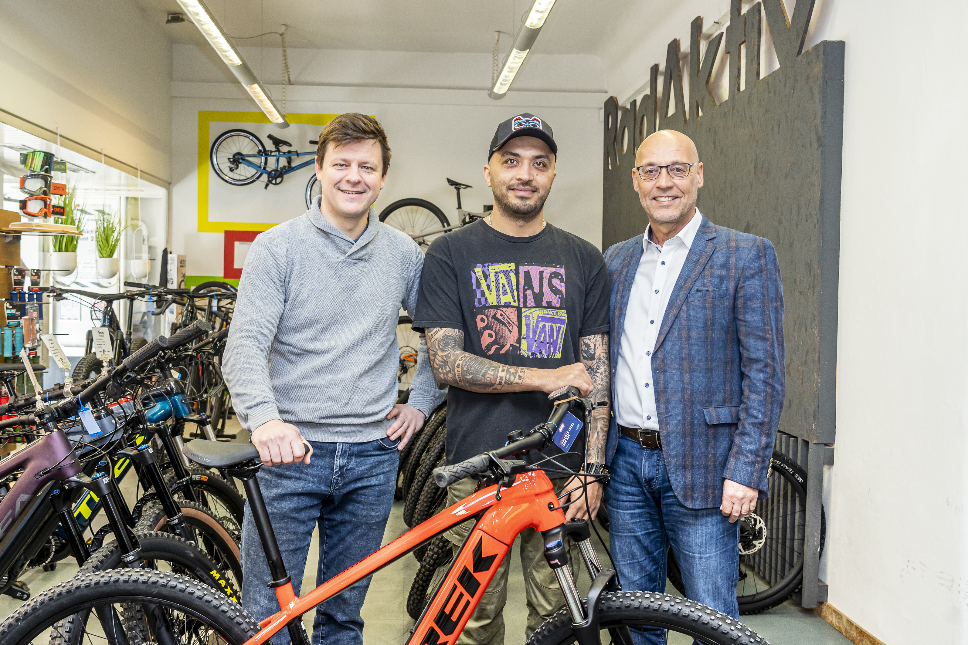 Karl-Heinz Snobe beim Untrnehmen RadAktiv