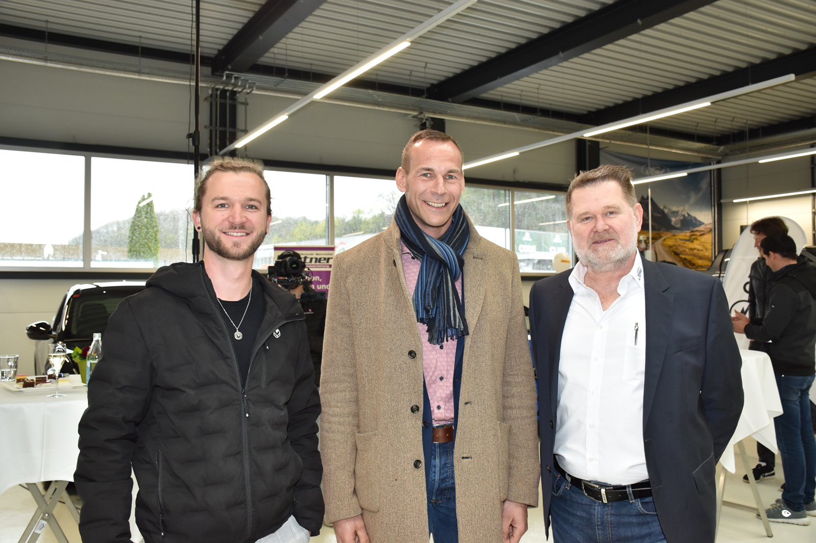 Simon Karafiat, Christian Steinbacher Autopark Innsbruck Teile- und Zubehörverkauf und Günter Fellner (Ford Zonenleiter Wien)