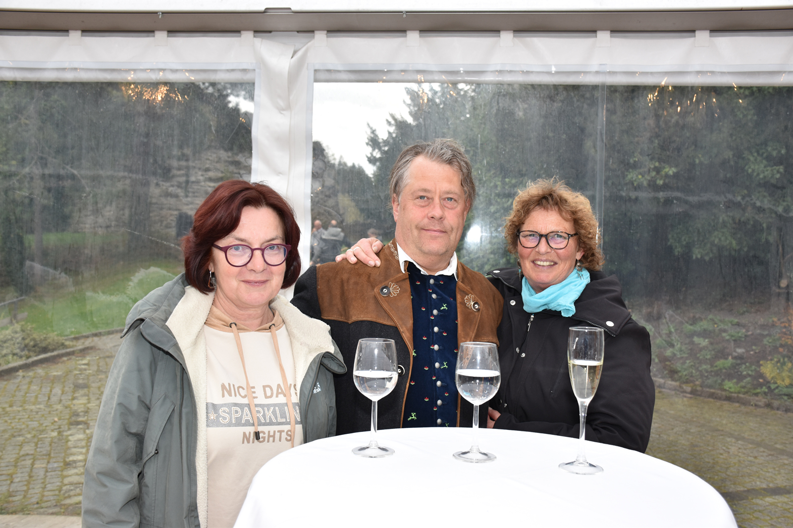 Francoise Guittet (Frankreich), Zoltan Tari (Budapest) und Marita Beuschel (Allgäu)