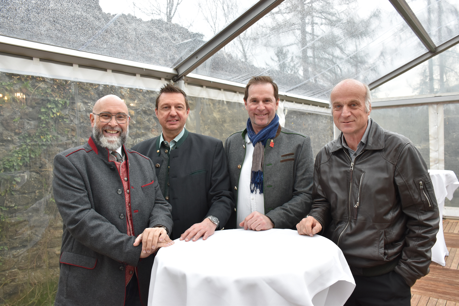 Käsesommeliers Harald Weidacher (Fieberbrunn), Thomas Heise (LBS Lochau), Thomas Hilbrand (Gascht Hohenems) und Hermann Monitzer (Mils)