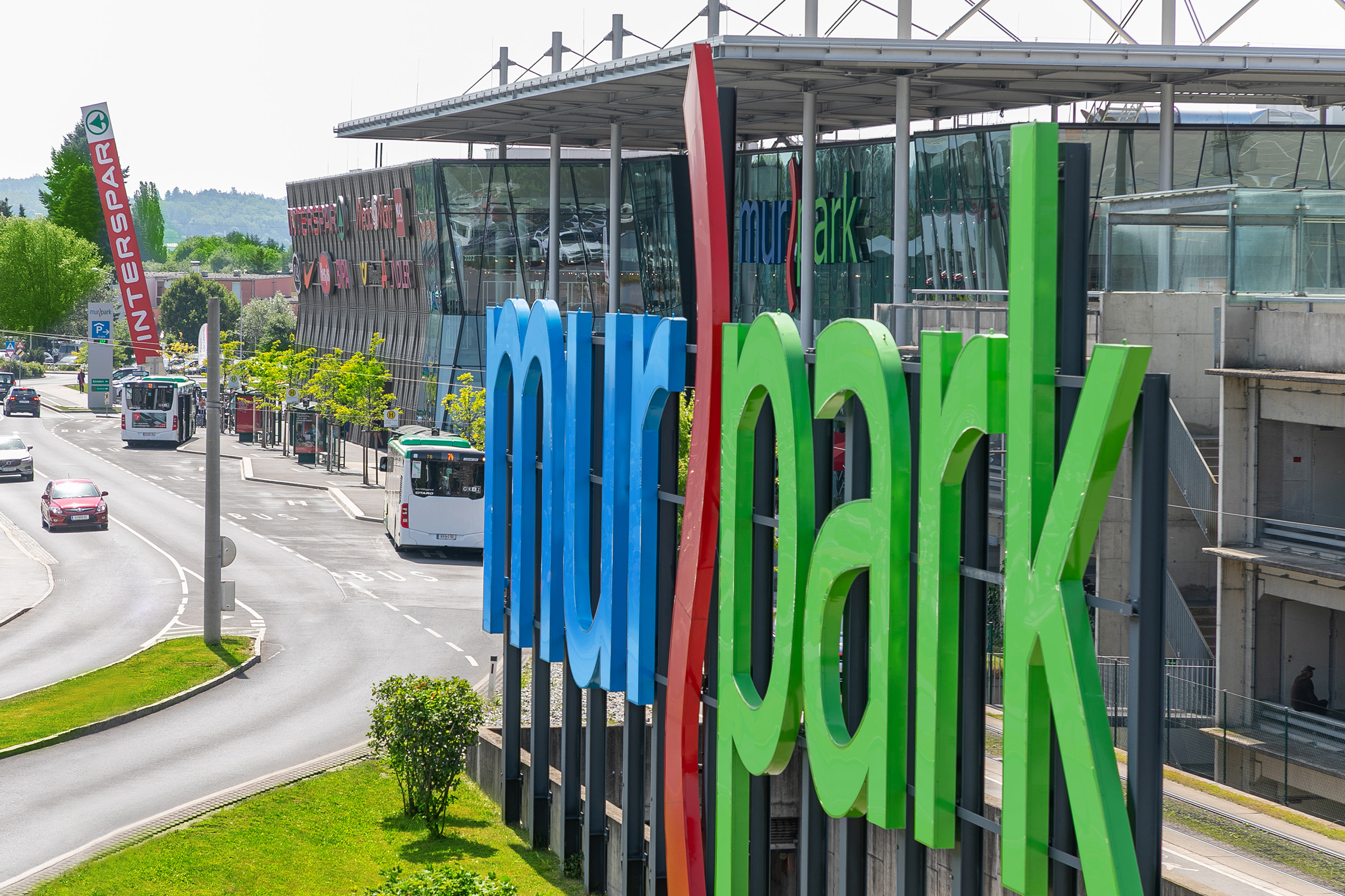 Der Murpark von oben