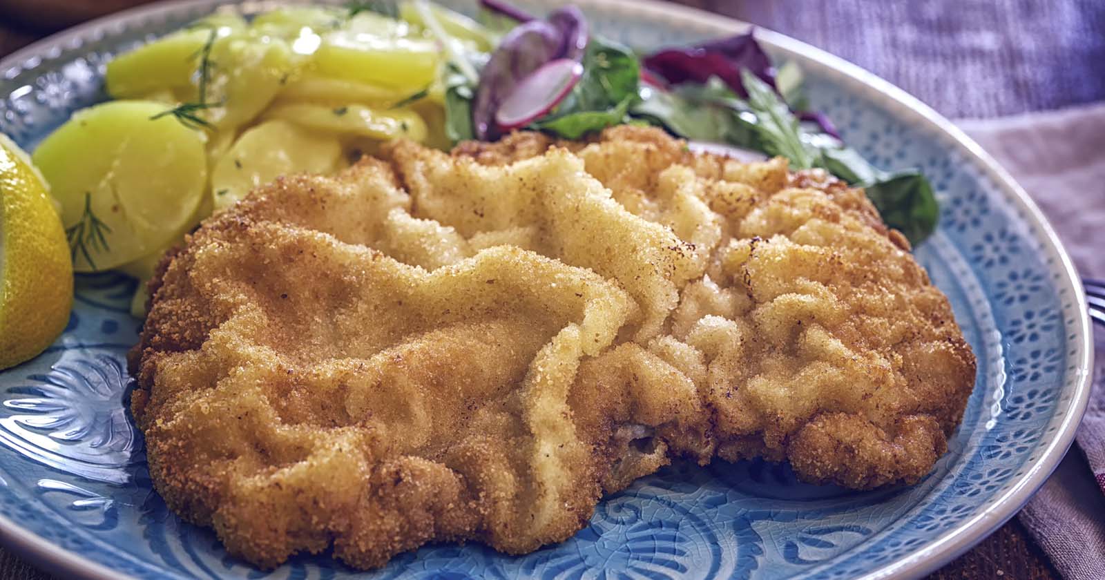 Wiener Schnitzel auf einem Teller
