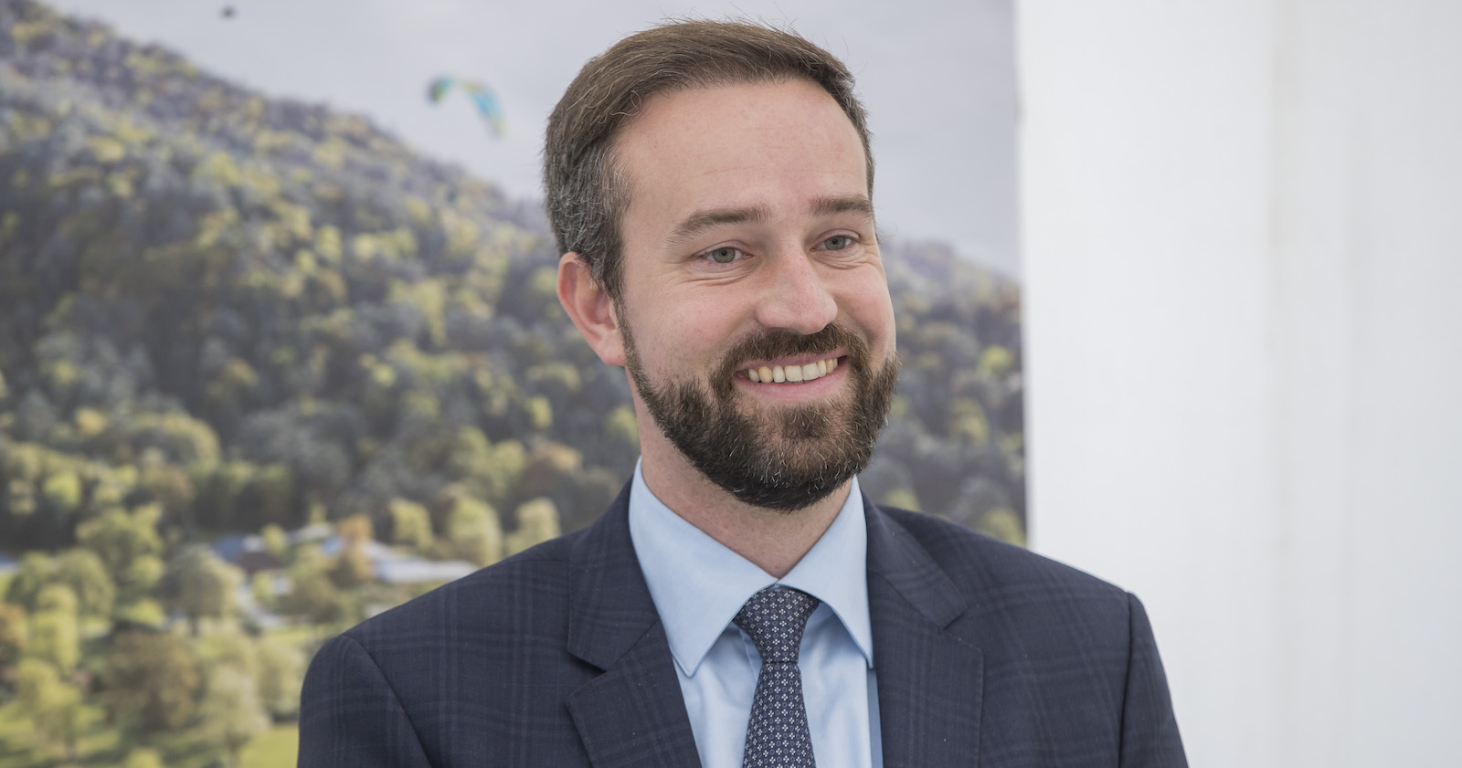 Landesrat Stefan Schnell bei einem Medientermin.