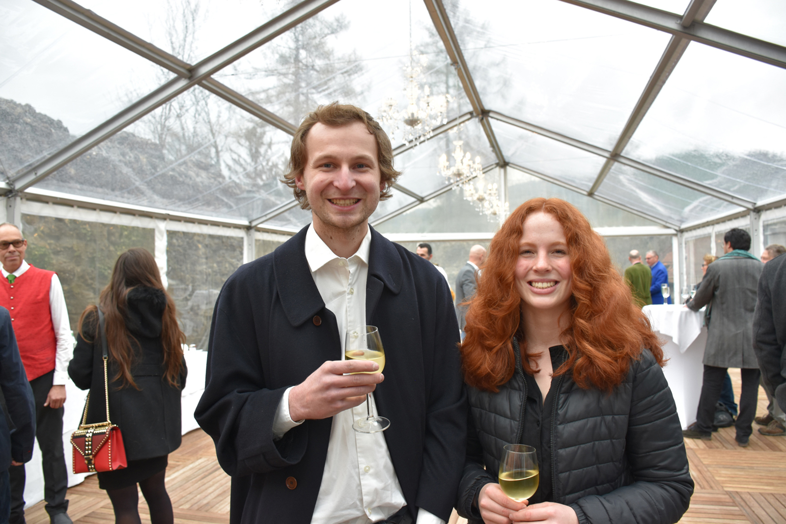 Senner Bartholomäus Greber (Alpe Kanis) mit Lea Erath