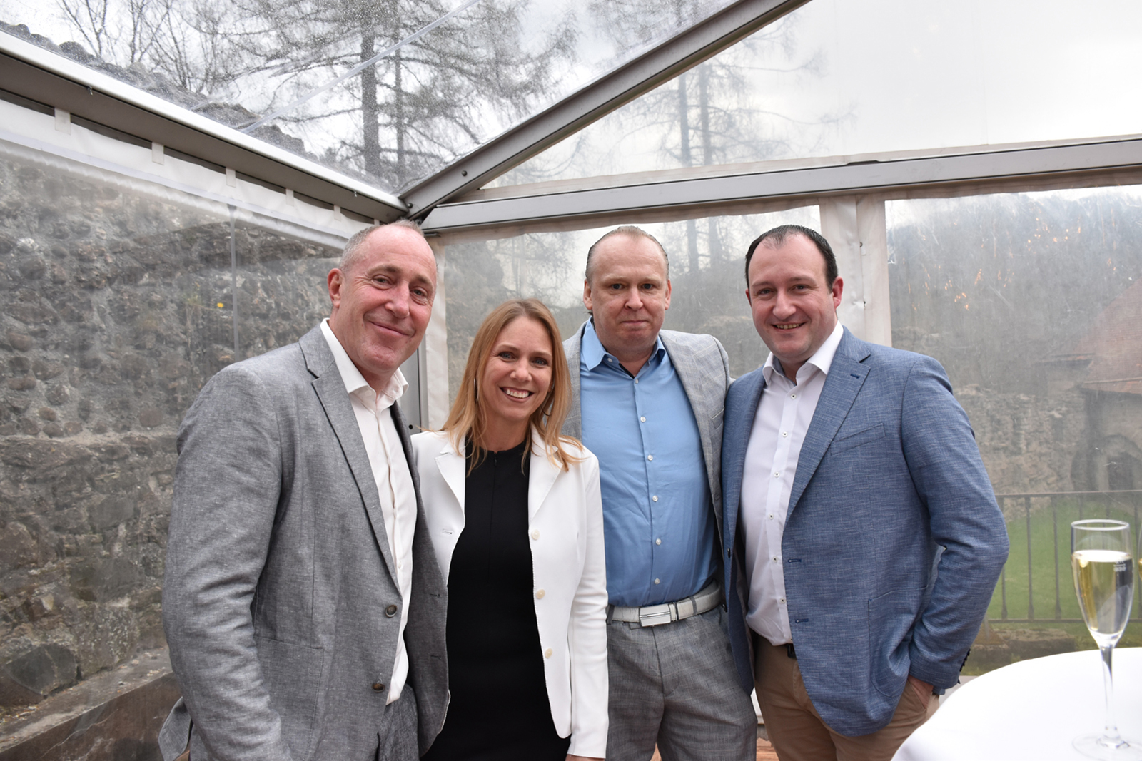 Gerhard List, Sandra Steindachner, Christian Wastl und Oliver Sietz  vom internationalen Kreuzfahrschiff- Dienstleister „Sea Chefs“