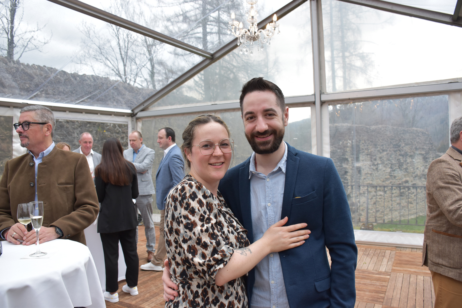 Stefanie Lässer (Lässiger Events Schnepfau)  mit Fabio Schabus