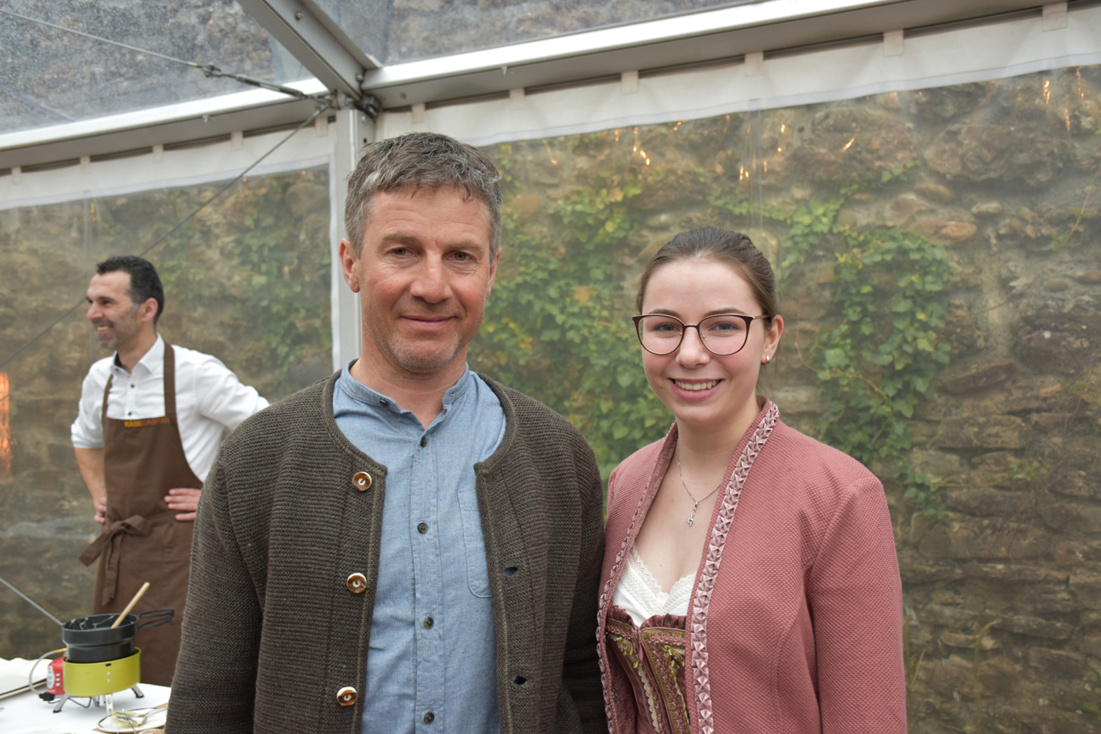 Senner Frank Martin  (Alpe Oberüberlut) mit Alina Martin
