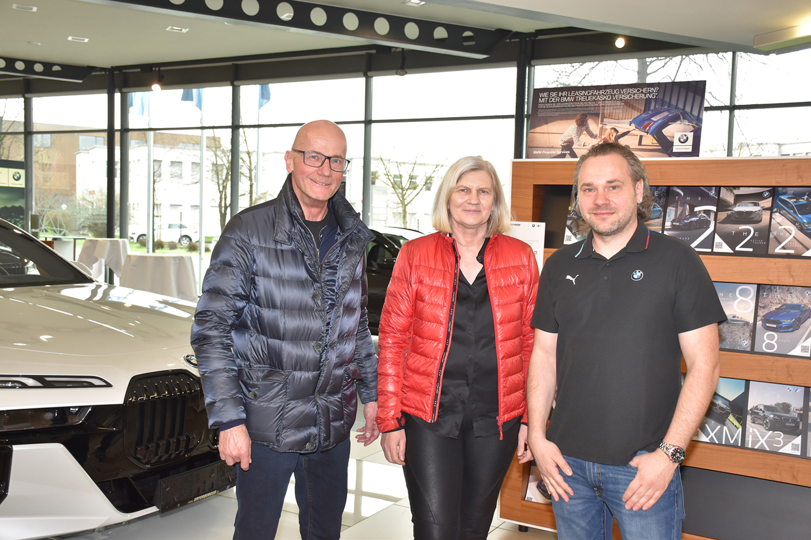 Stefan &amp; Christa Brändle aus Hard mit BMW-Berater Christian Gunz