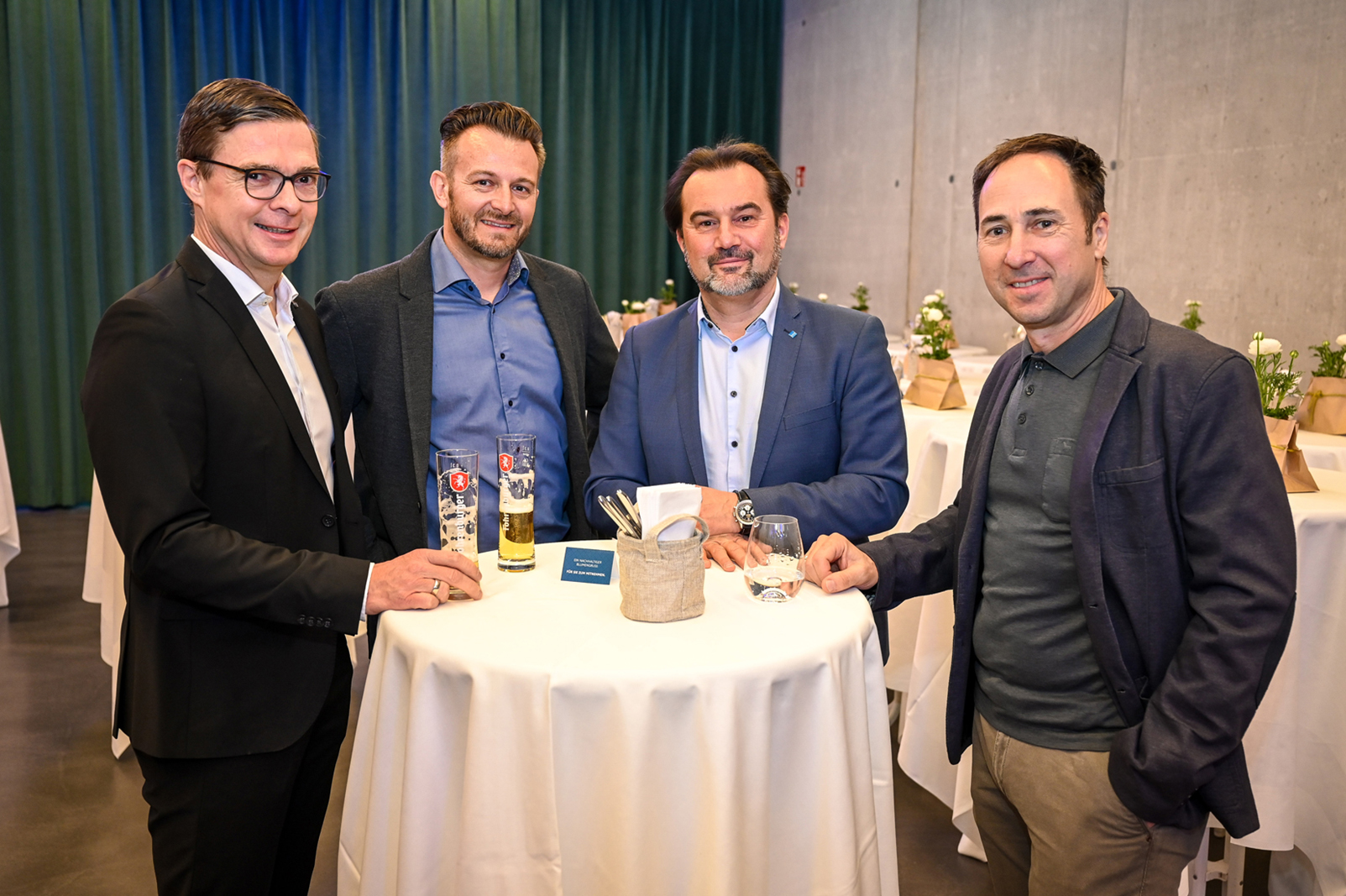 Andreas Jäger (Hohenems), Jochen  Lupetz (Höchst), Johannes Waibel (Hypo Vorarlberg), Gernot Wolf (Dornbirn) (v. li.)