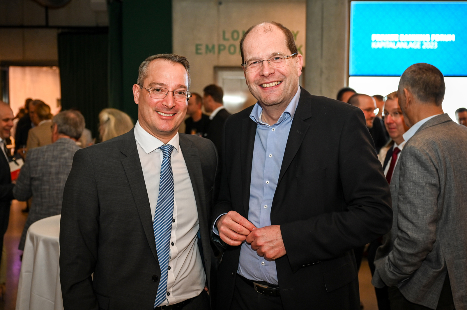 Graham Fitz (Hypo Vorarlberg) und GF Robert Janschek  (Walter Bösch KG) (v. li.)