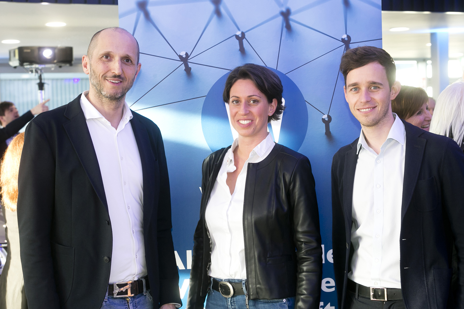 Interviewpartner Andreas Gapp, Sabrina Huber, Matthias König (v. li.)