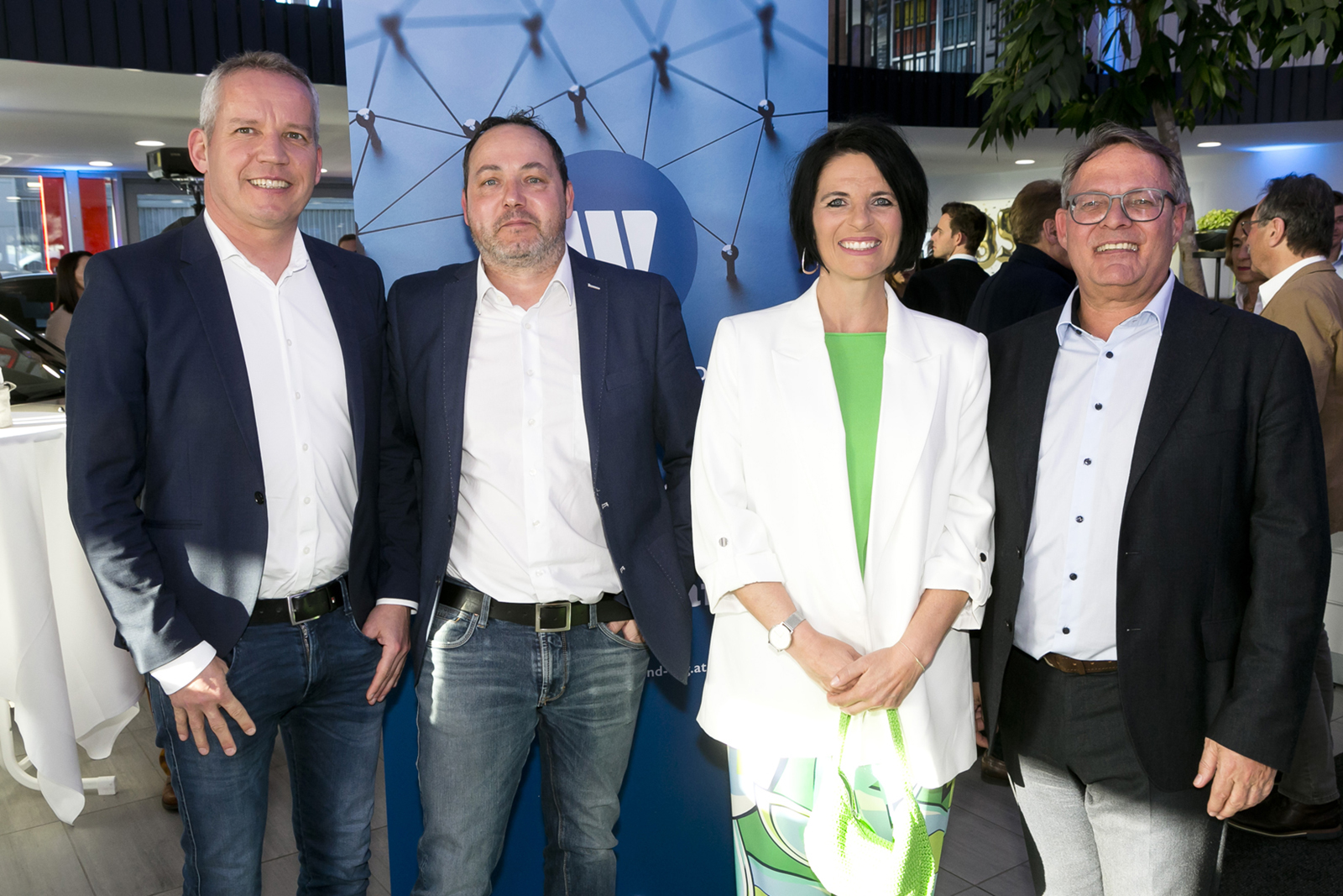 Joachim Leissing, Jürgen Erath,  Daniela Erath-Mohr und  Christoph Gerster (v. li.)