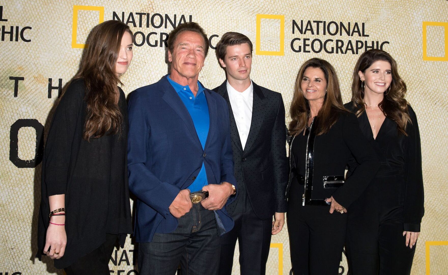 Arnold Schwarzenegger mit Ex-Frau und drei seiner Kinder.