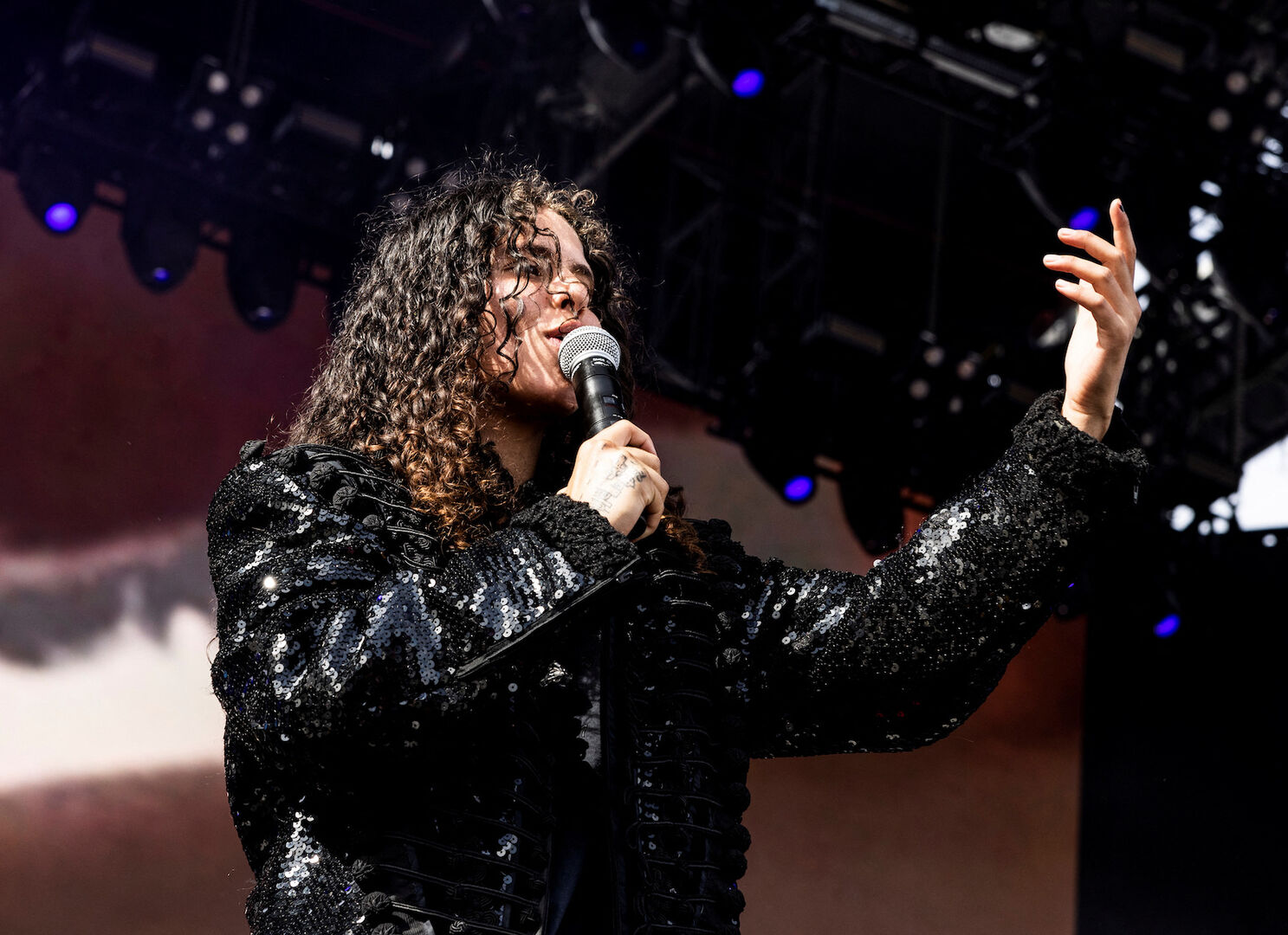 Rapperin &quot;070 Shake&quot; auf der Bühne beim diesjährigen Coachella Festival.