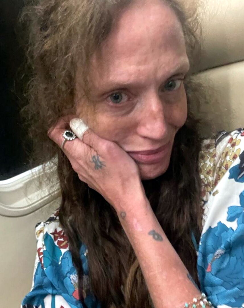 Virginia von Fürstenberg wirkt angeschlagen.