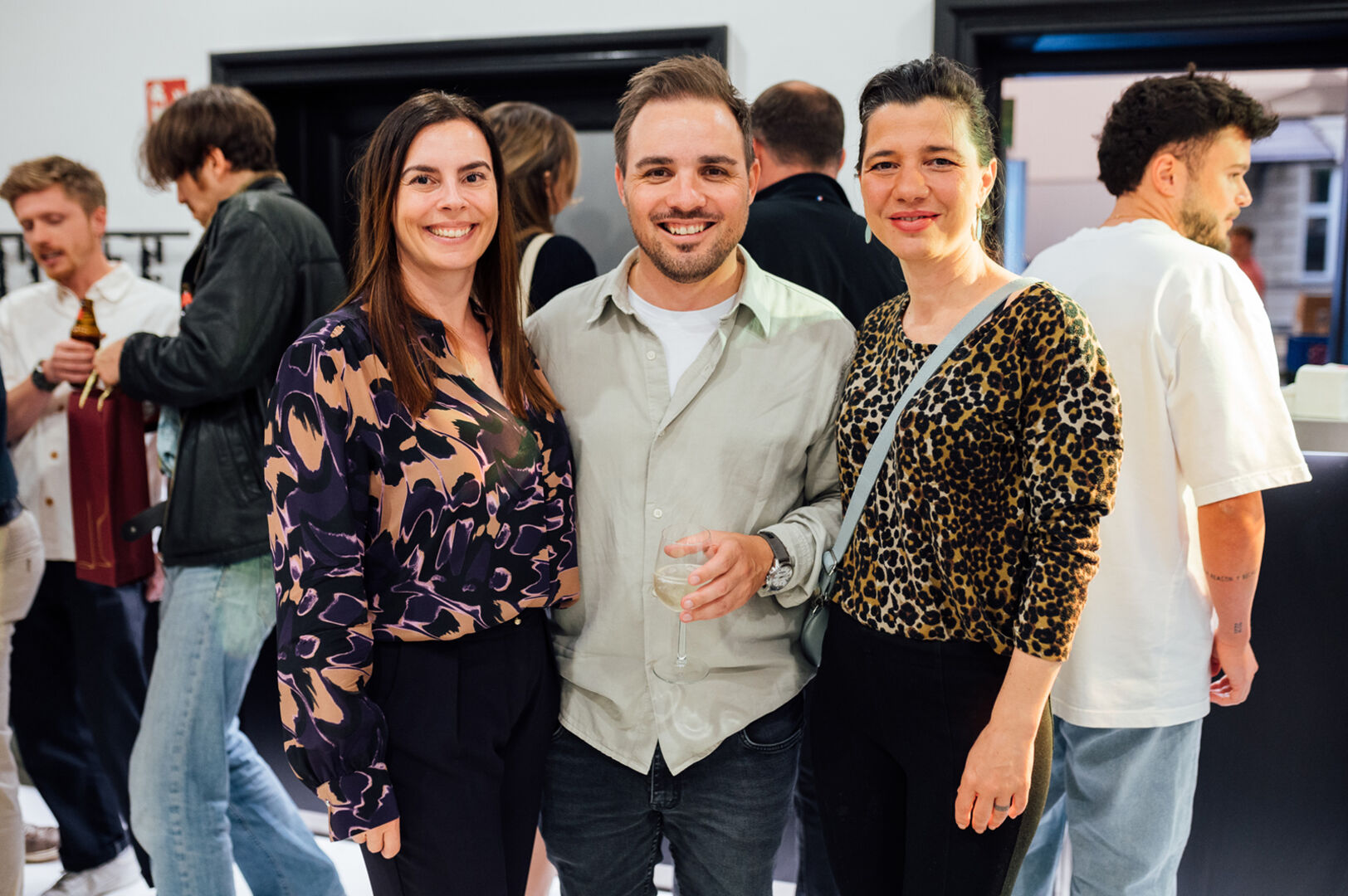 Chris Gaetke (Projectone Designstudio) mit Sabine Nigsch (Marketing &amp; Kommunikation Hypo Bank) und Patricia Gähwiler-Erne (Rock The Public).