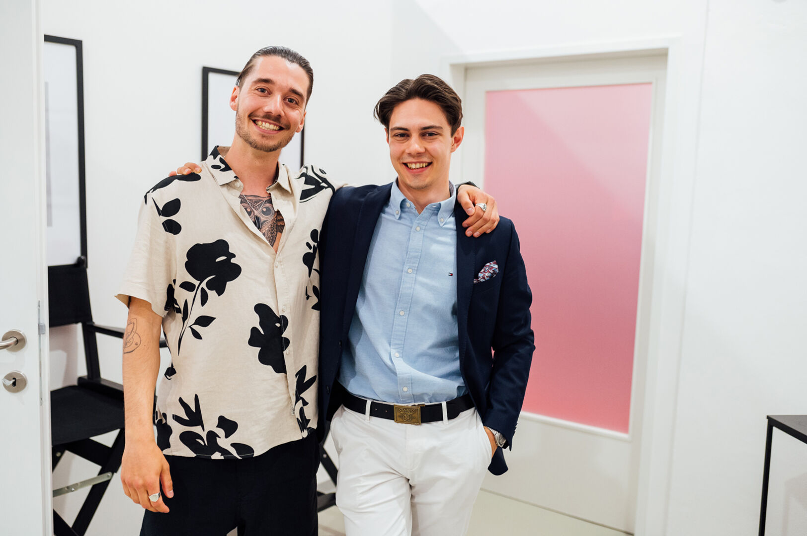 Raphael Sturm und See-Atelier Crew Mitglied Dario Fink.