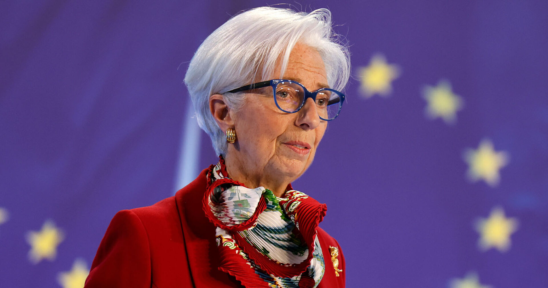 EZB-Präsidentin Christine Lagarde bei einer Pressekonferenz