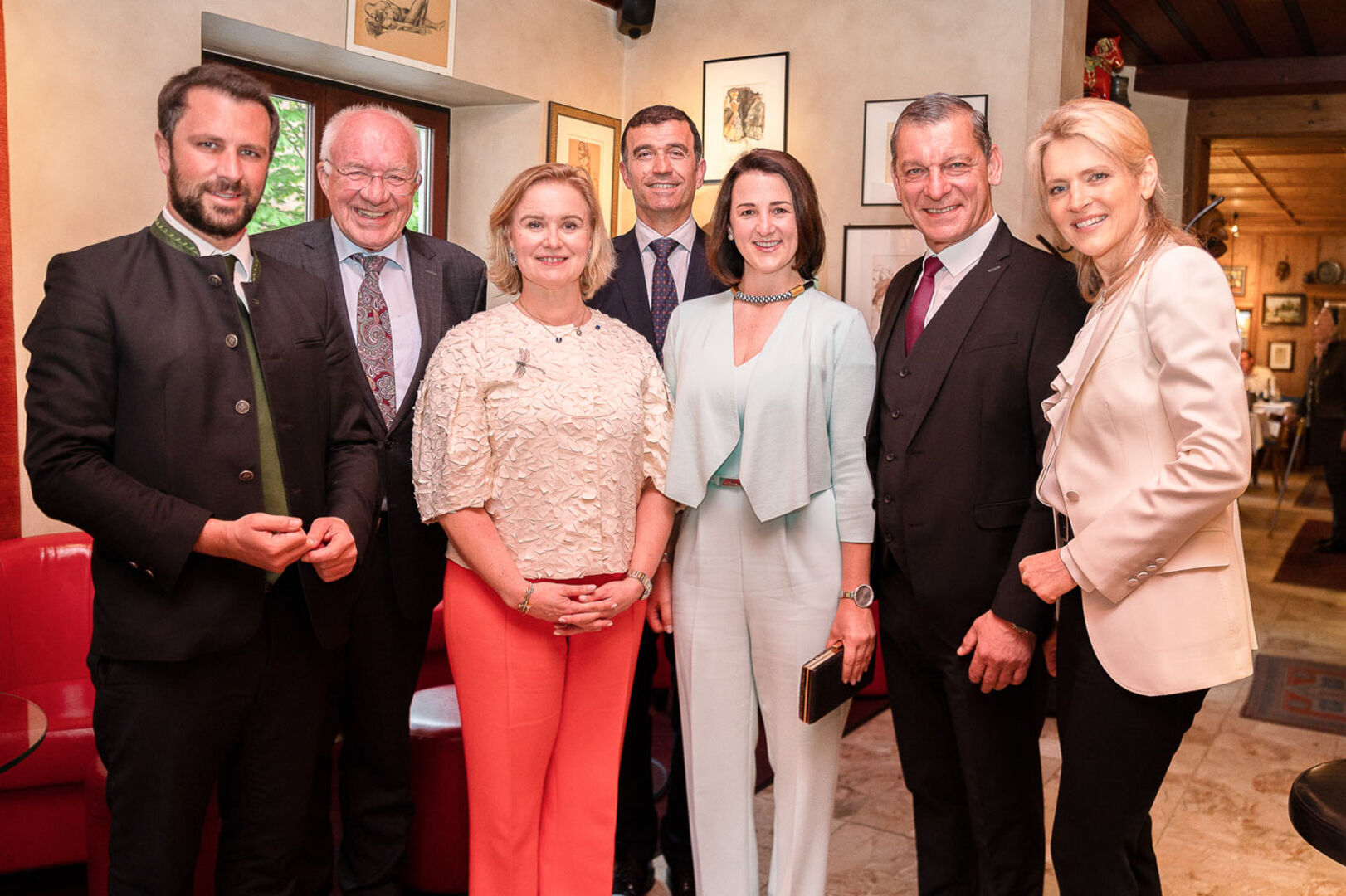 Belgische Botschafterin mit Politspitze