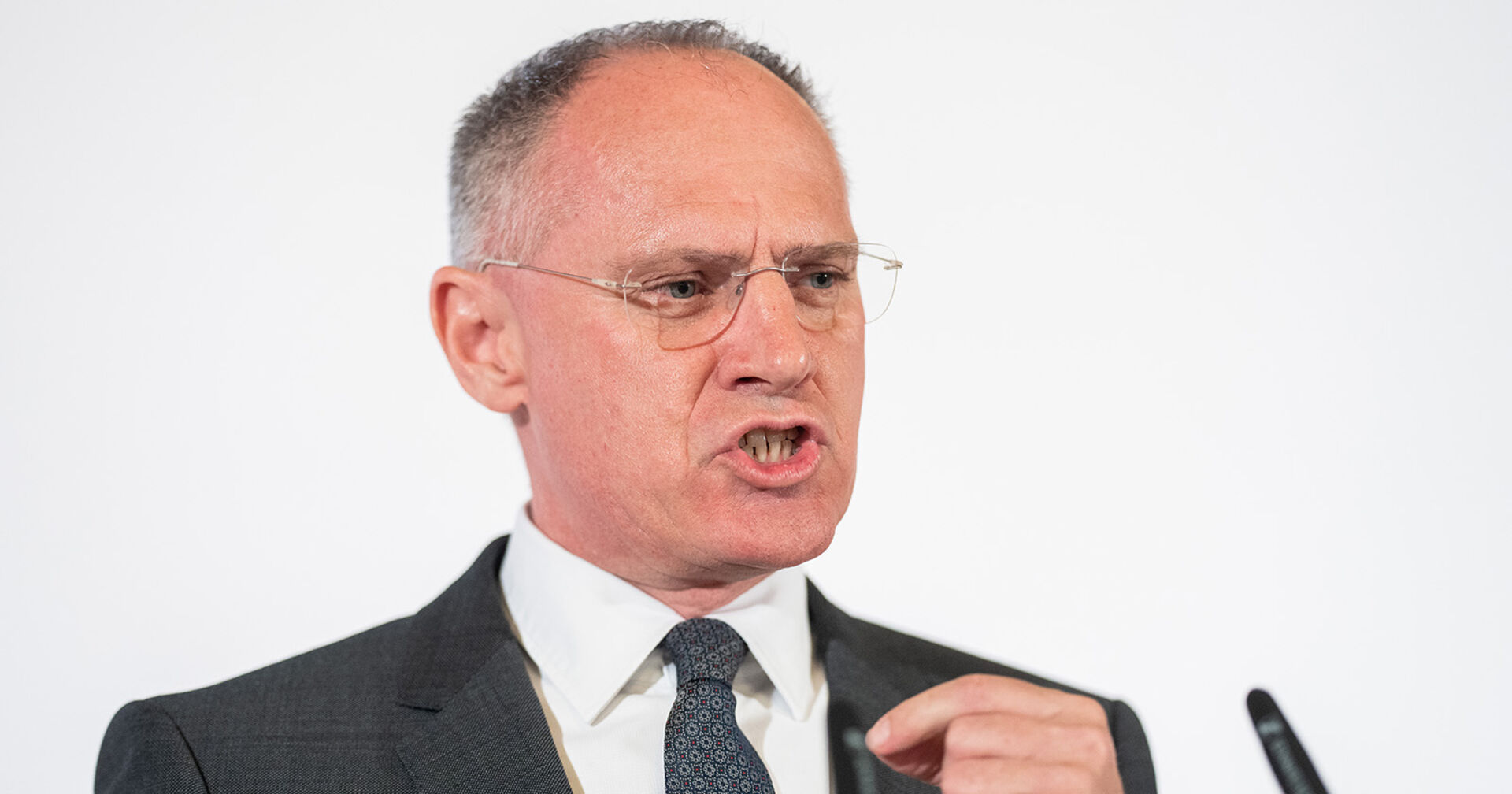 Innenminister Gerhard Karner im Rahmen einer Pressekonferenz