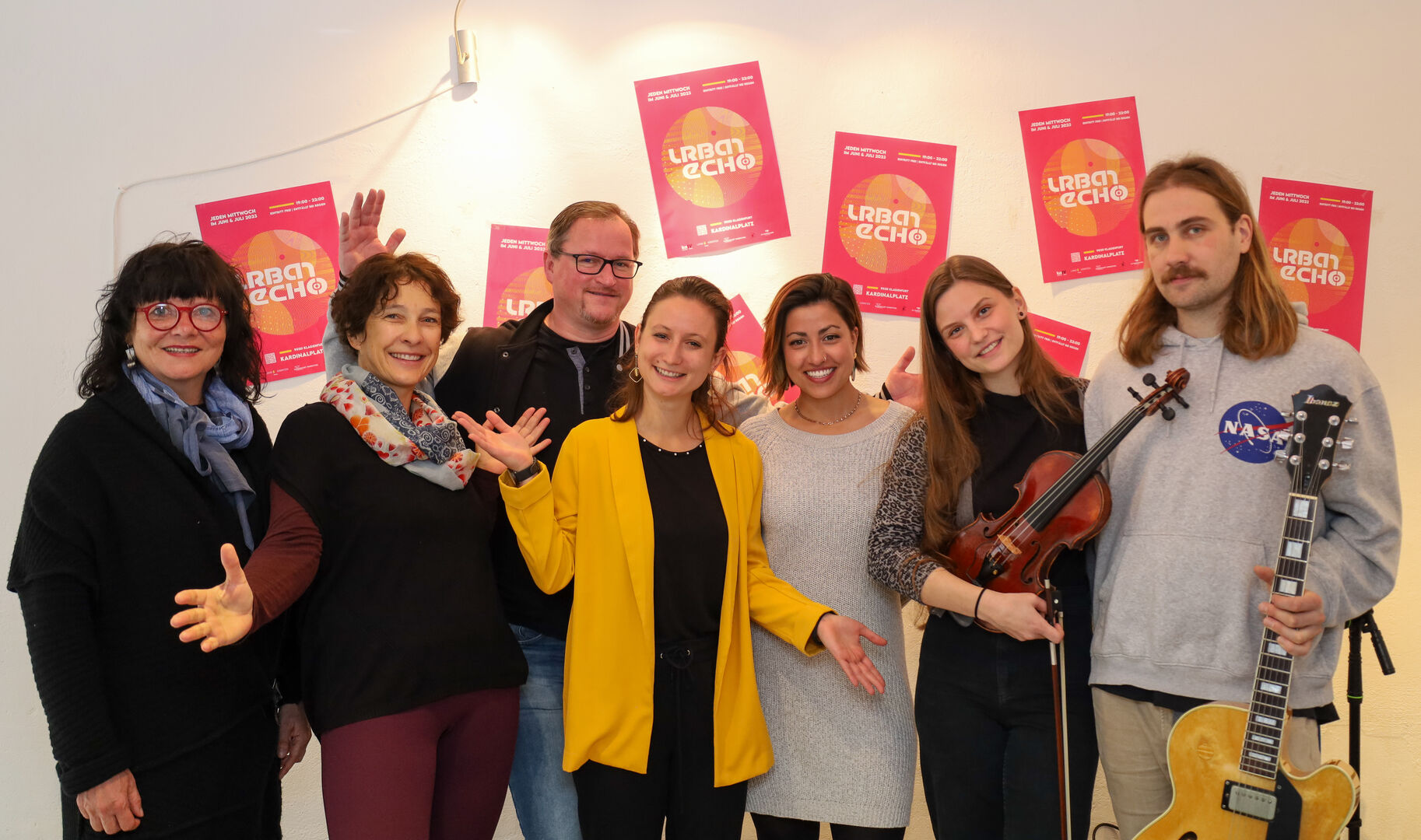 Vertreter der Kunst und Stadt - Gruppenfoto