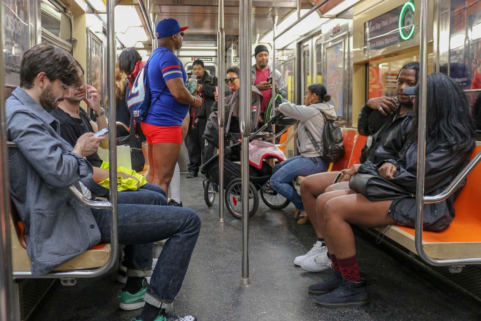 No Pants Day in der New Yorker U-Bahn