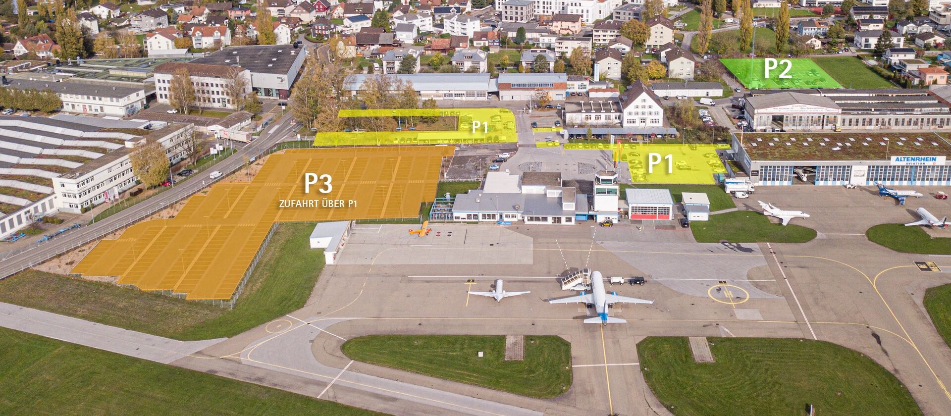 Mehr Parkmöglichkeiten bei People's in Altenrhein.