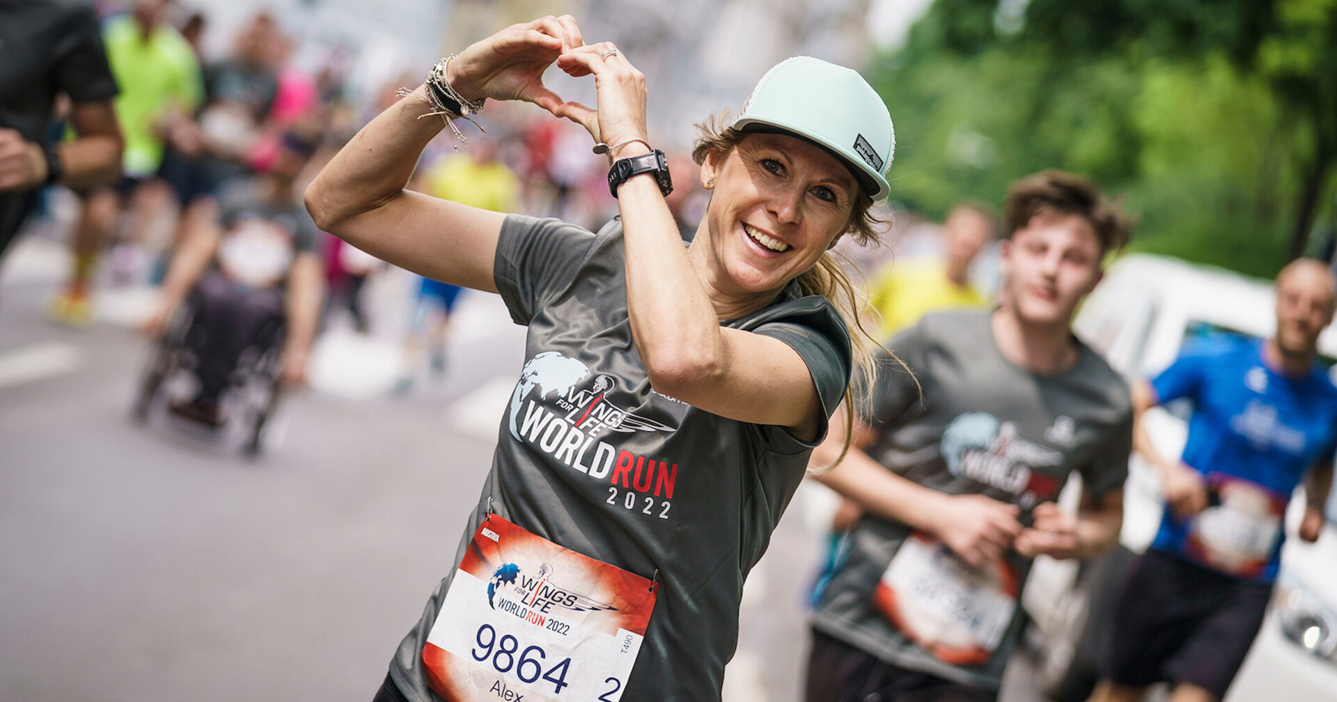 Porträt von Läuferin