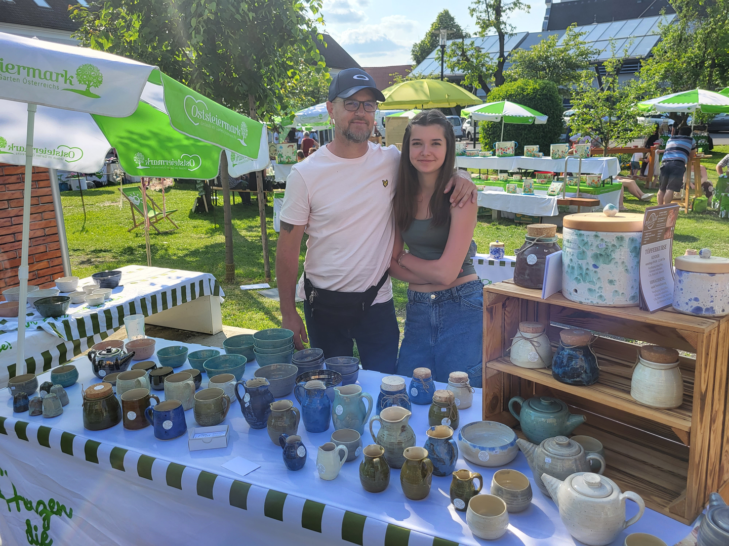 Verkaufsstand beim Gartenfest