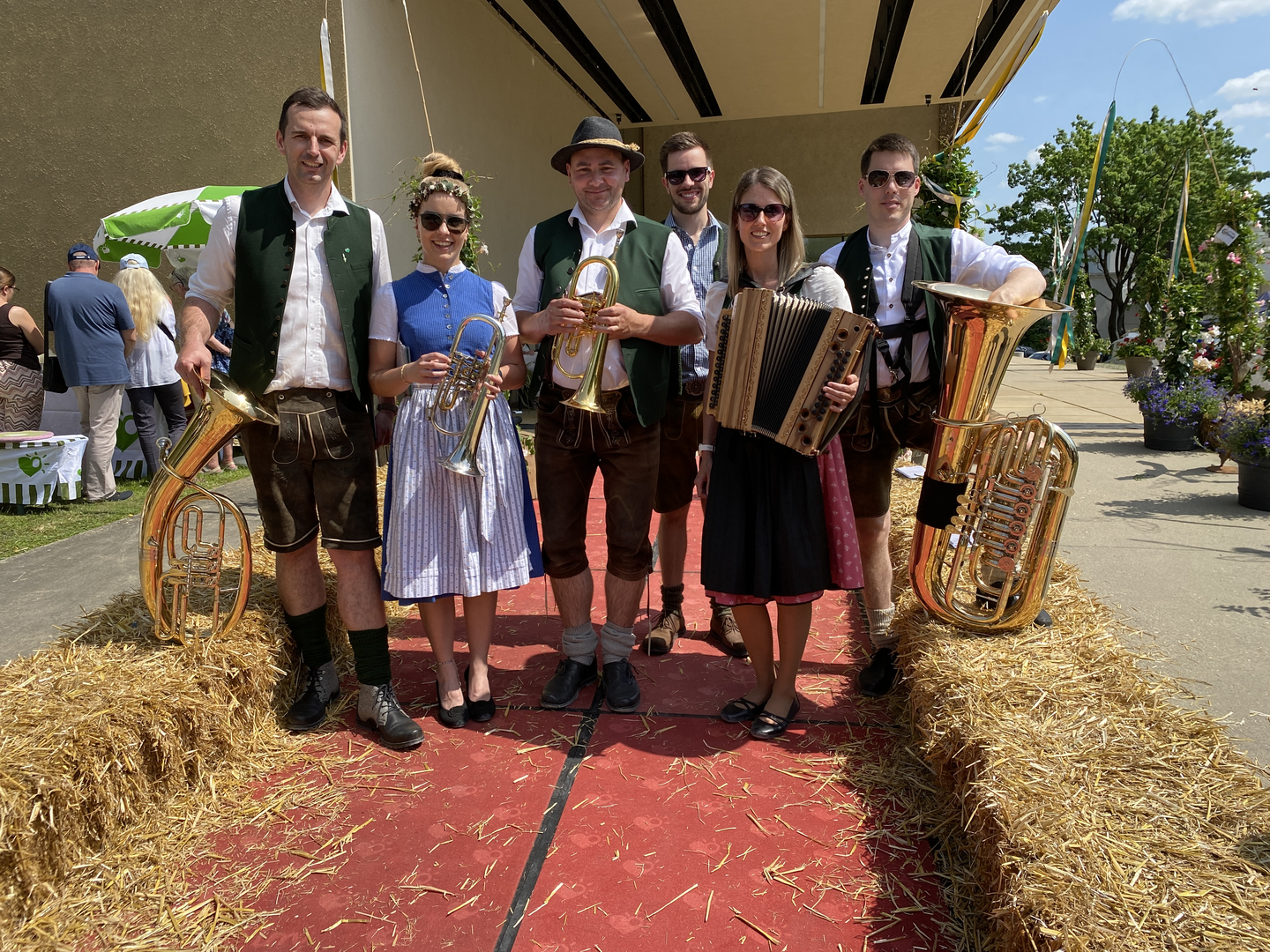 Musikanten beim Gartenfest in Gleisdorf
