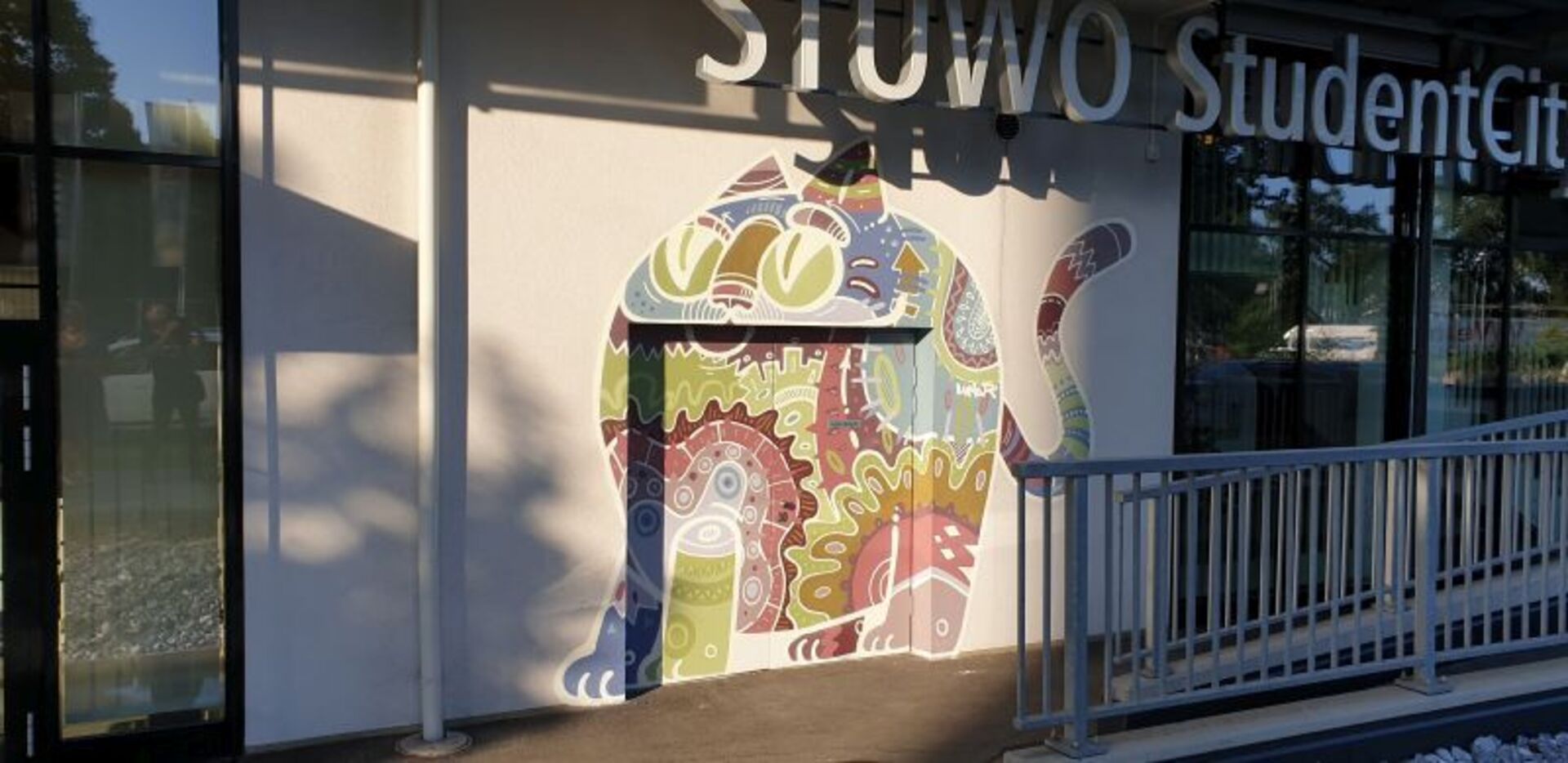 Graffiti in Form einer Katze