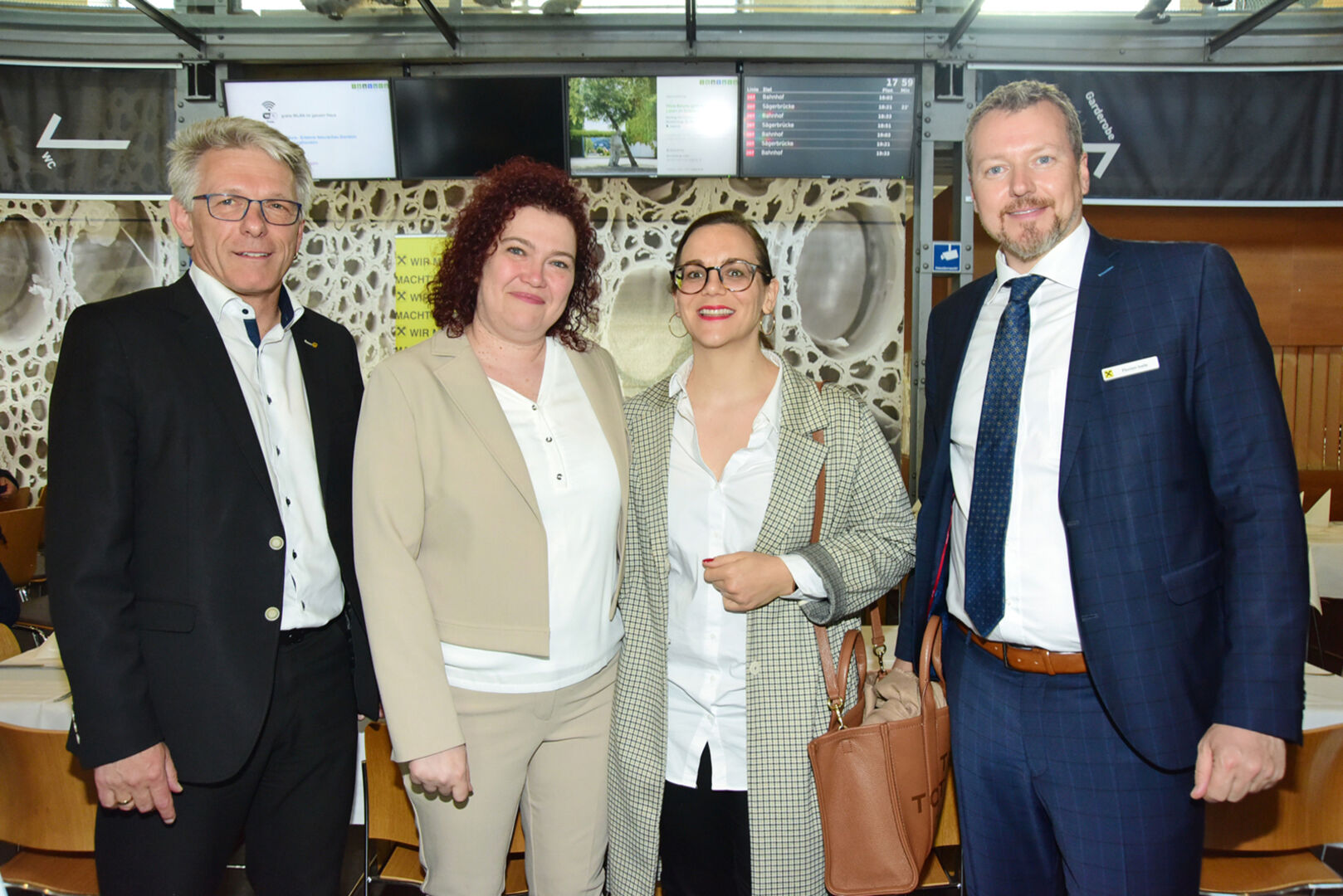 Udo Reiner (RIR), Sylvia Kubicek, Silvia Erb und Florian Isele (RIR) (v. li.)