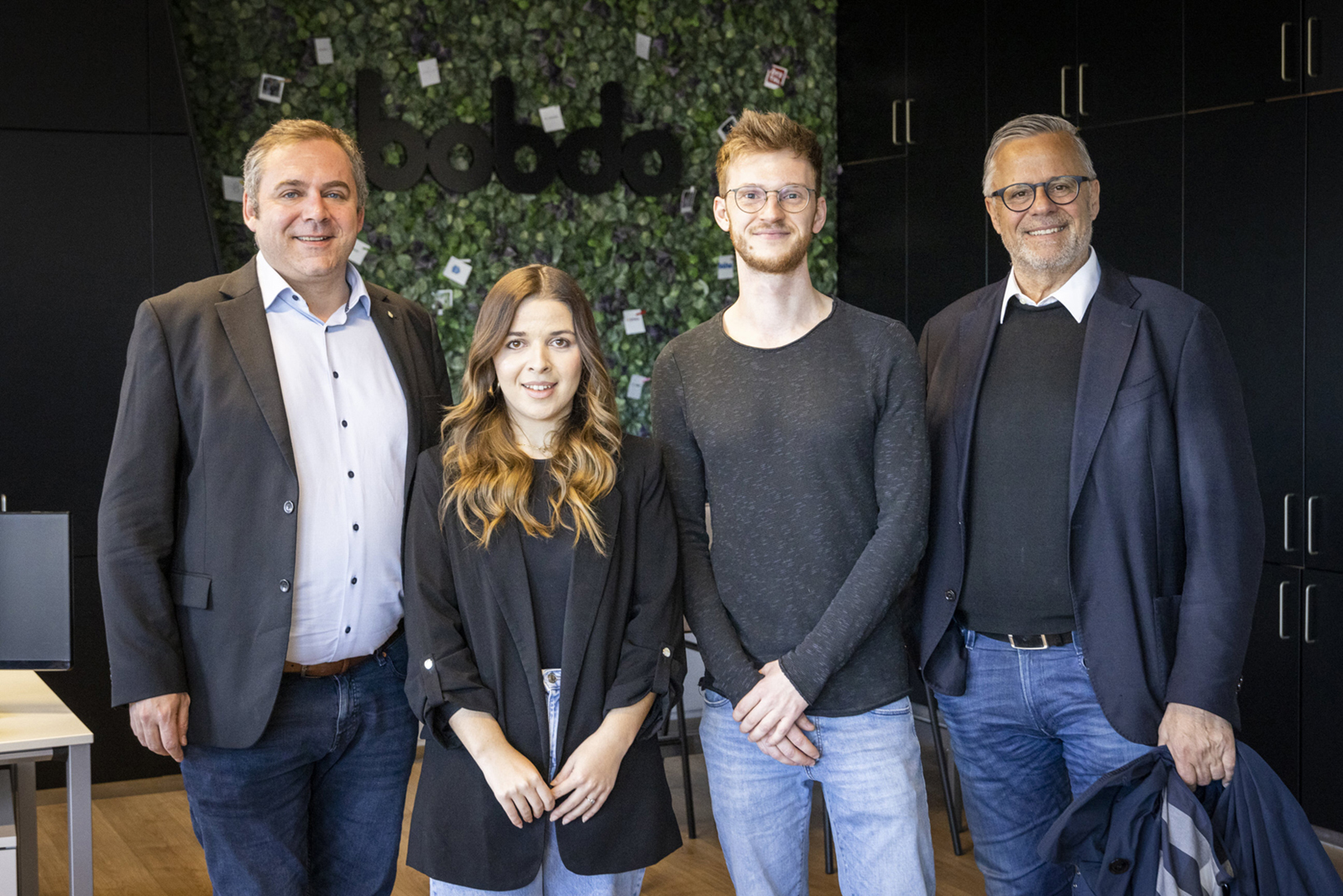 Florian Rainer, Victoria Oberhauser, Philipp Breuss (bobdo) und Roland Frühstück