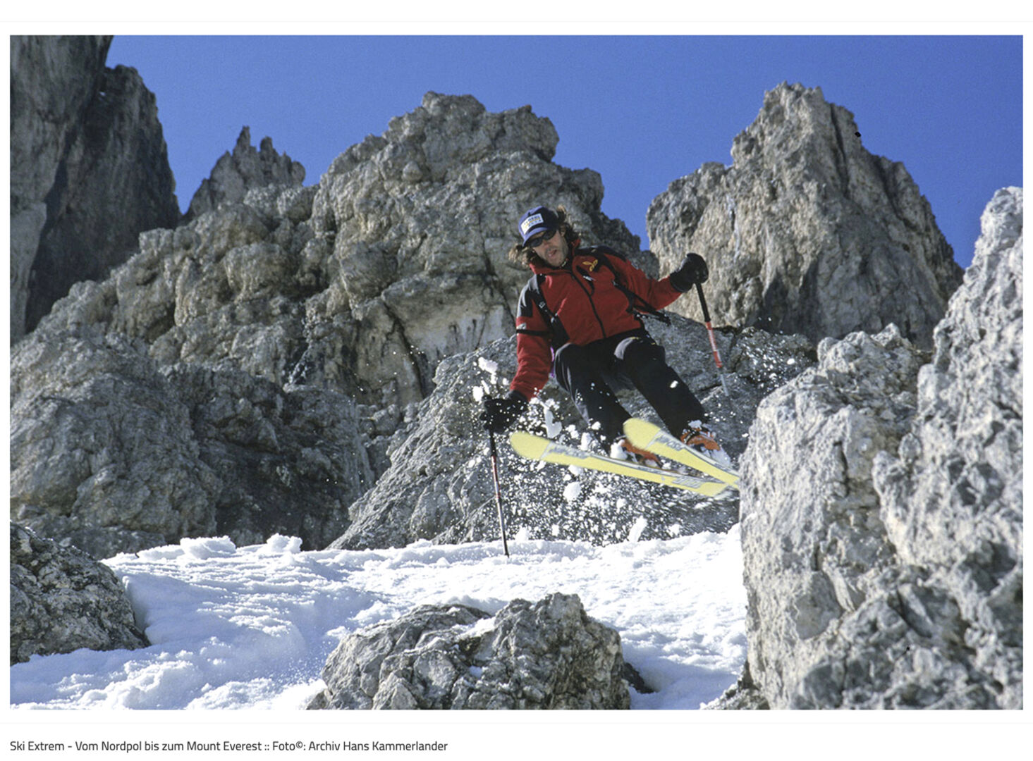 Hans Kammerlander entführt das Publikum am So., den 14. Mai um 15.30 Uhr, mit dem Vortrag „Ski extrem“ in die weiße Welt.