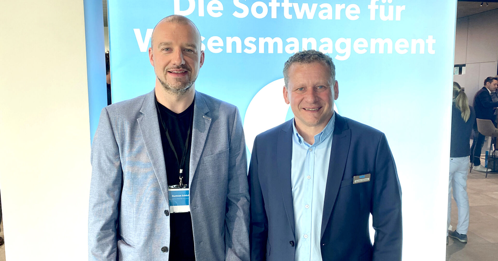 Guntram Schöch (Liebherr Nenzing), Günther Ellensohn (WBI Wissensmanagement)
