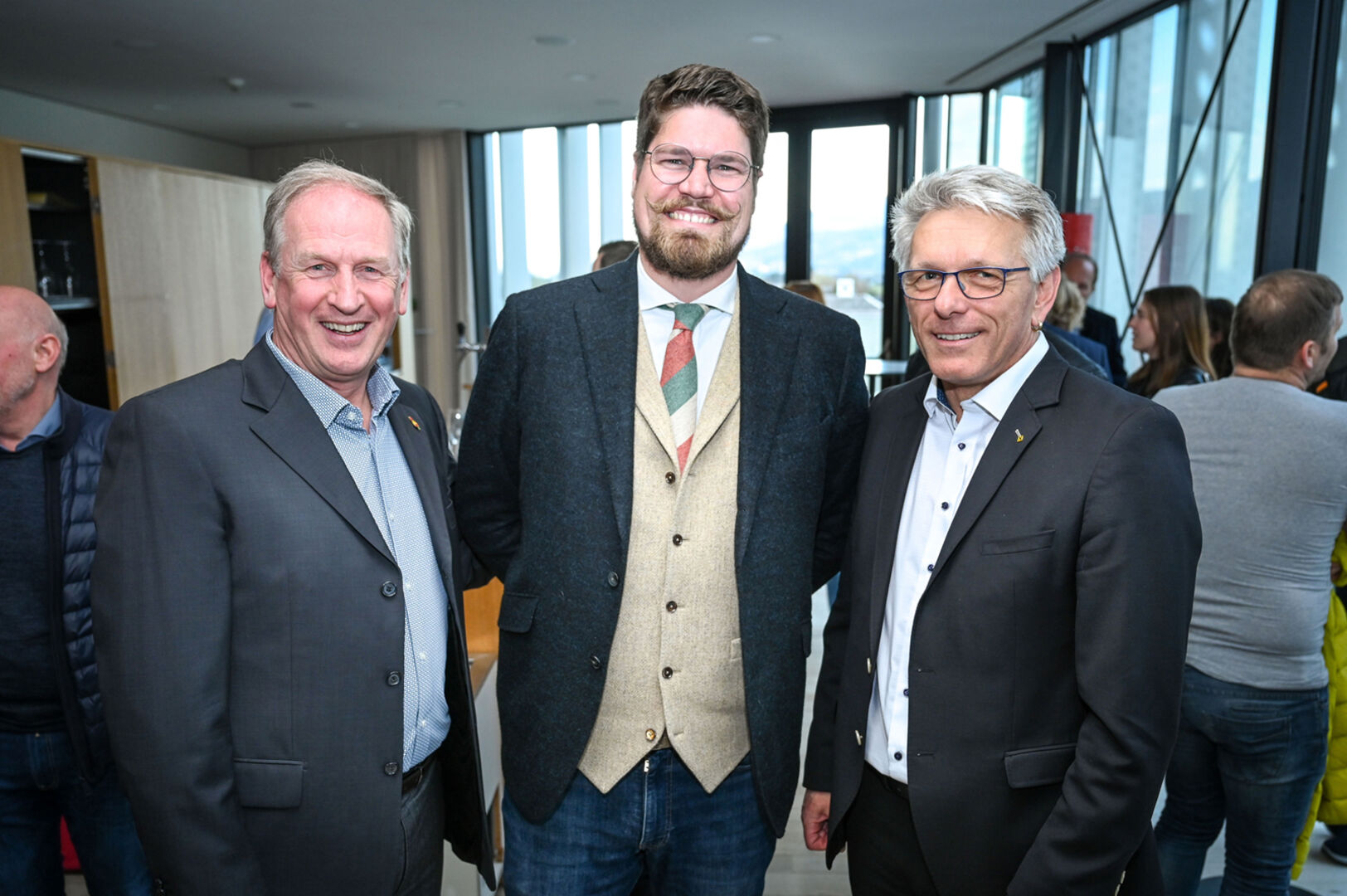 Loek Versluis (McDonald‘s), Bosse Danielsen (Mohrenbräu) und Udo Reiner (Raiffeisenbank) (v. li.)