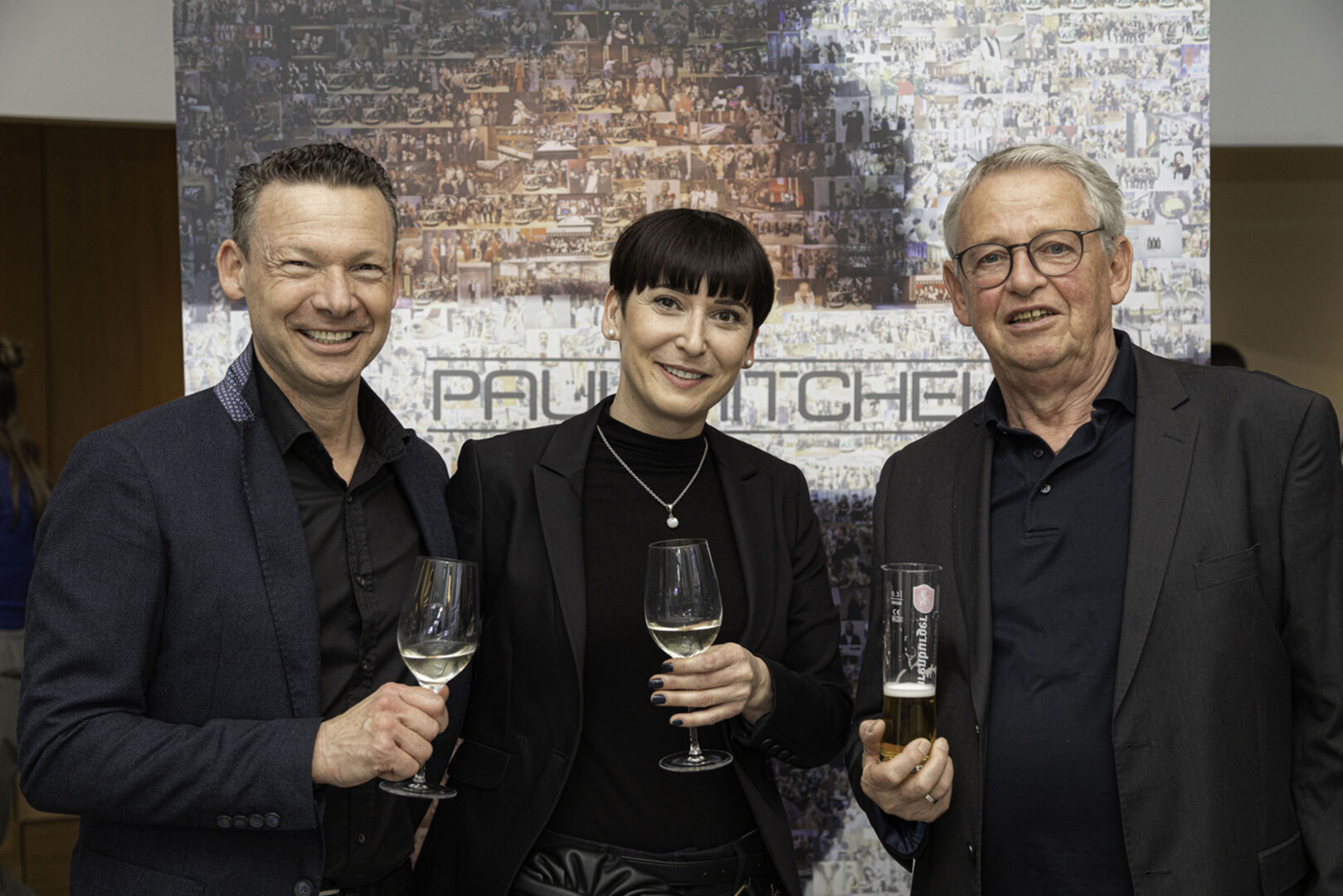 Rath Ekkehard und Elke (Rath Friseur) und Walter Tschann (v. li.)