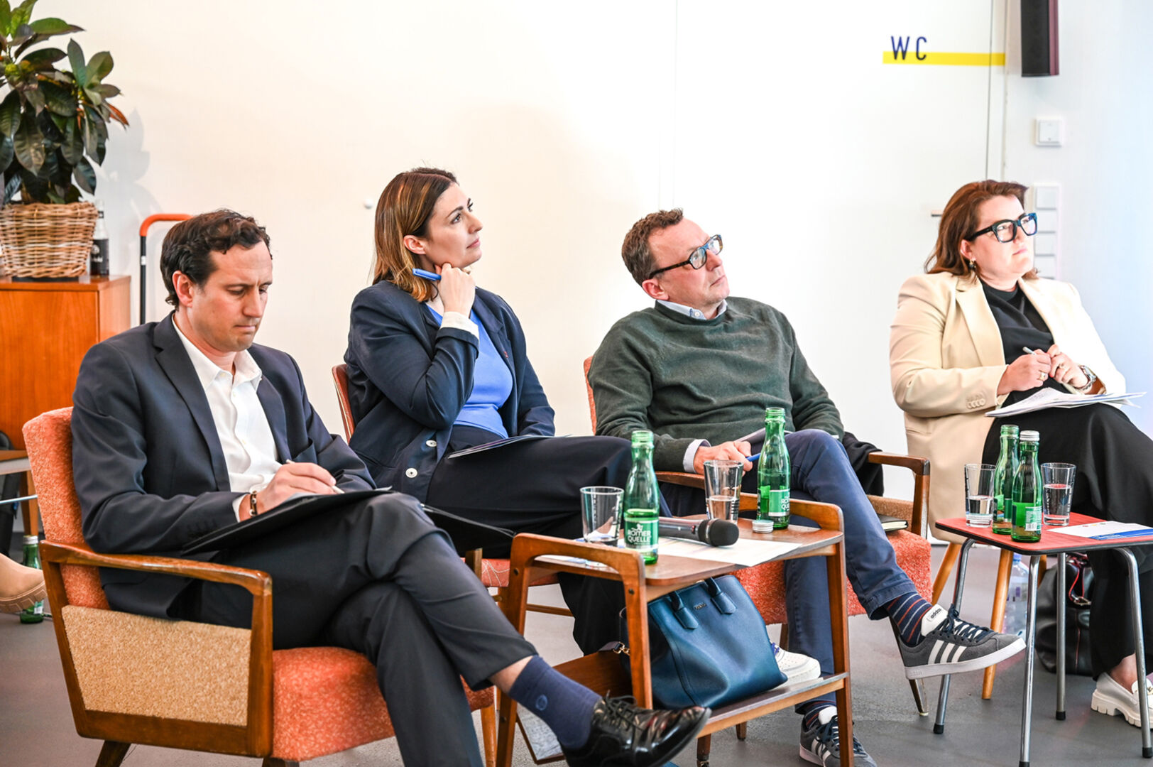 Die Jury: René Krall (Leiter KMU Dornbirner Sparkasse), Carmencita  Nader (Social Banking Erste Bank),  Udo Filzmaier (CEO FT AG), Snezana Arsic (Gründerservic