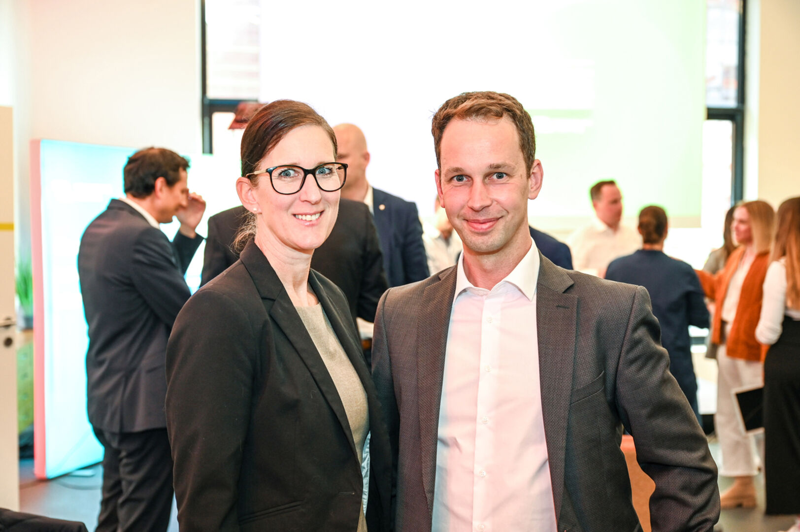 Michaela Mätzler und Martin Bröll (Sparkasse Feldkirch)