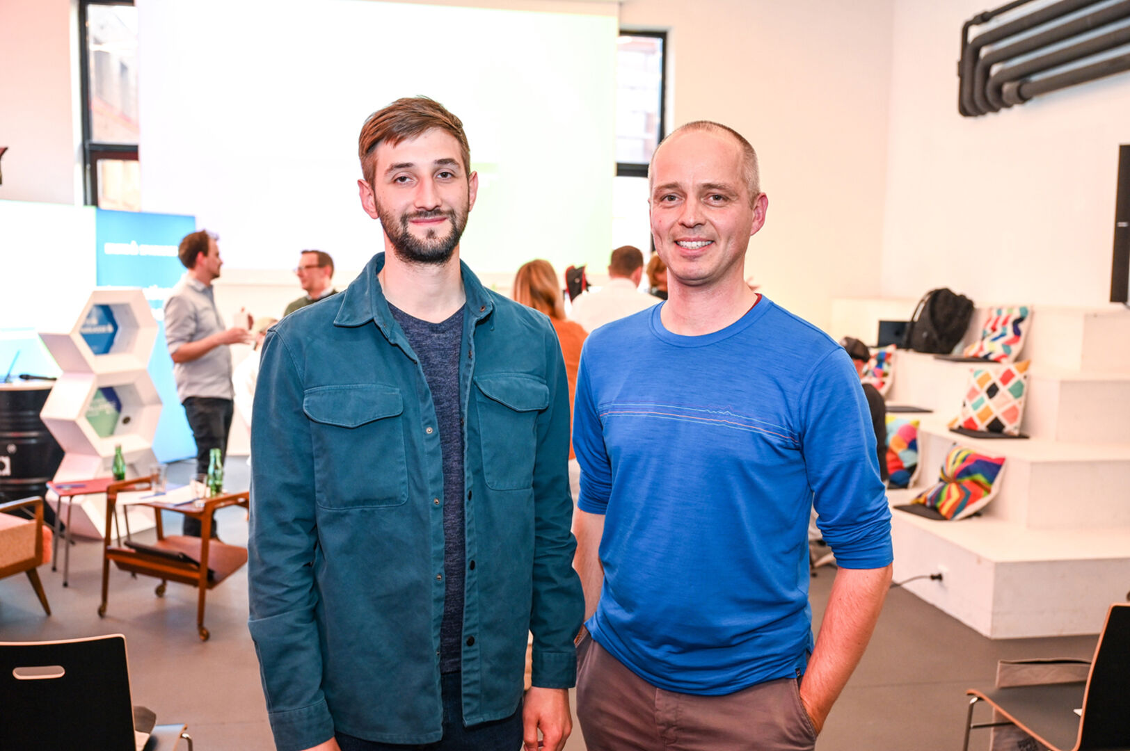 Dmytro Shvetsov und Martin Nigsch (feld-Software as a Service) (v. li.)