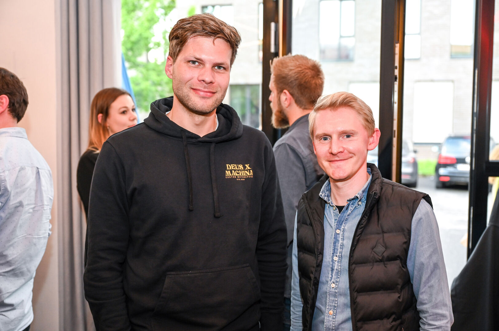Julian Dörr und Tim Wardenski (horntools Dornbirn) (v. li.)