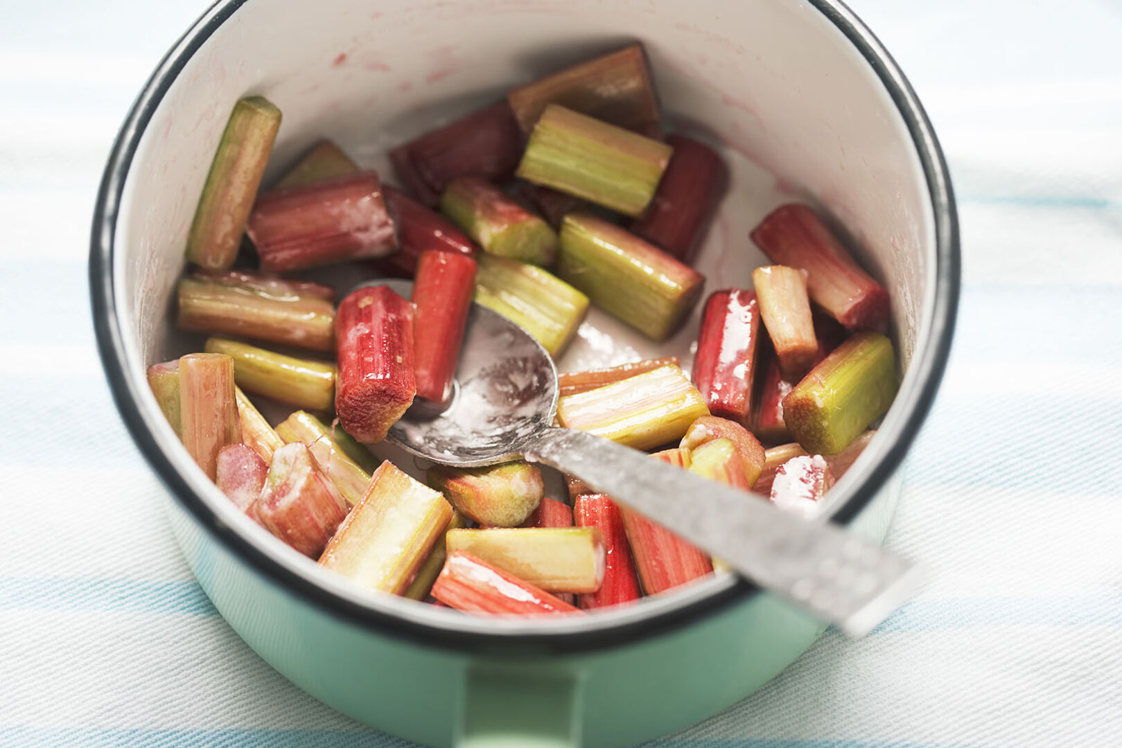 Rhabarber in einem Topf | Credit: iStock.com/Bartosz Luczak