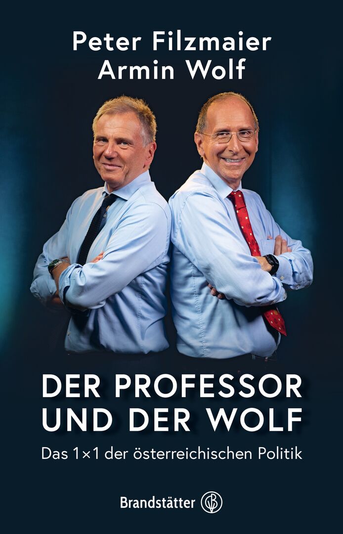 Buchcover zu &quot;Peter und der Wolf&quot;: Peter Filzmaier und Armin Wolf. Der Professor und der Wolf - Das 1x1 der österreichischen Politik
