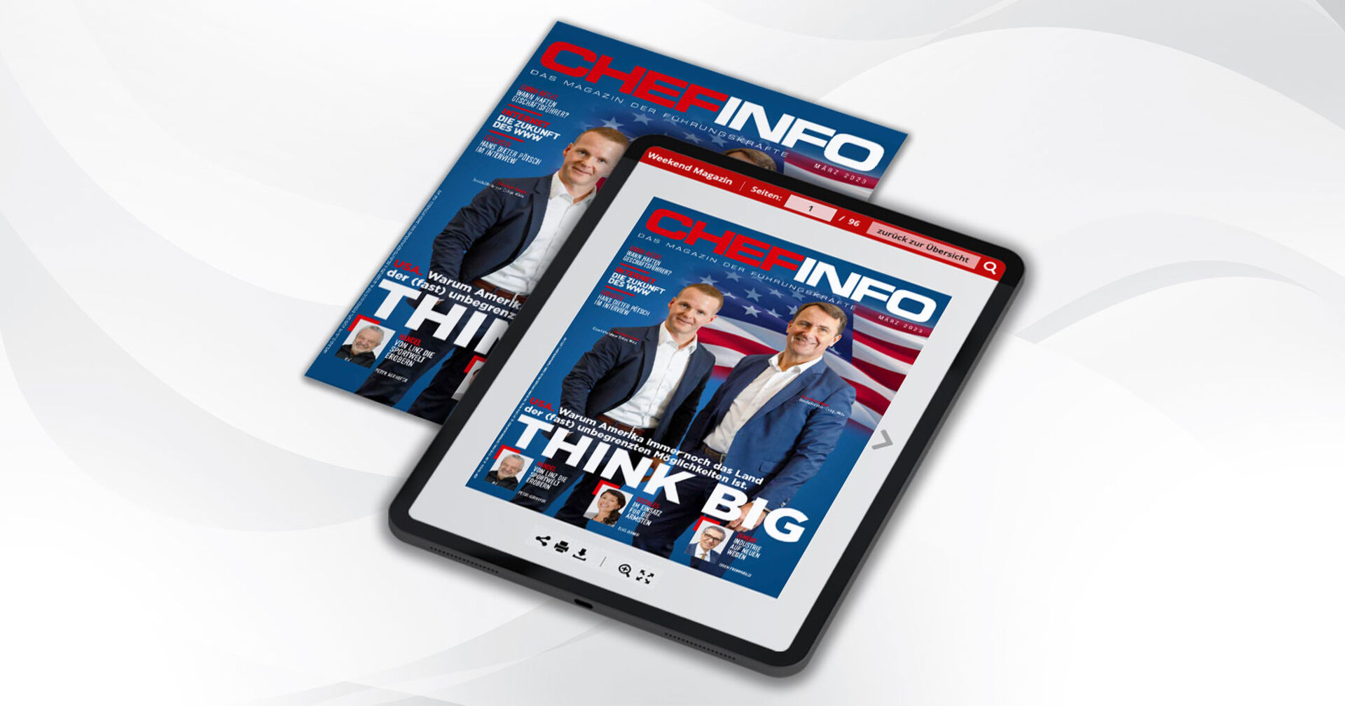 Die E-Paper-Ausgabe des Chefinfo Magazins | Credit: Zielgruppen-Zeitungsverlags Gmbh